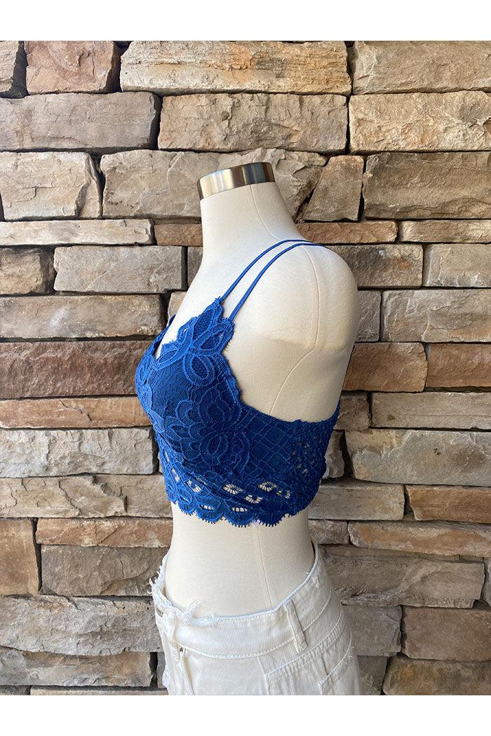 Adjustable Strap Crochet Lace Bralette Product Image