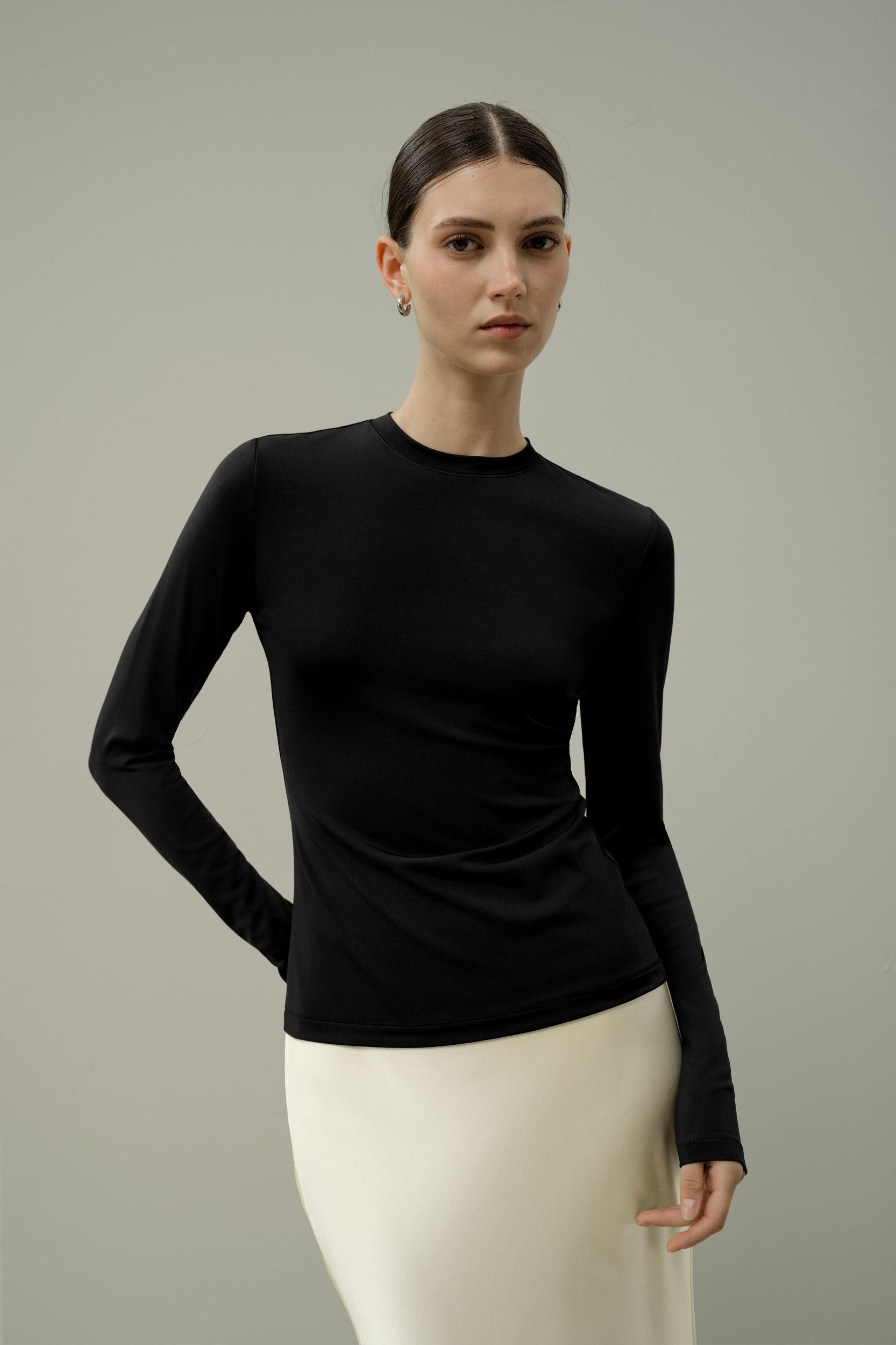 Silk Breeze Jersey Long Sleeve Slinky Top Product Image