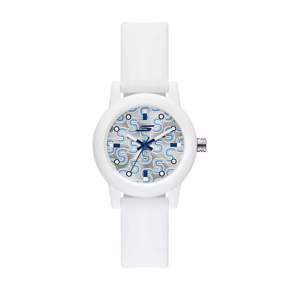 Skechers® Women's Silicone Pickleball Watch, Size: Small, White Product Image
