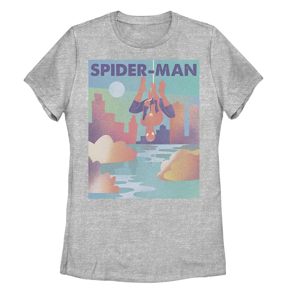 Juniors' Marvel Spider-Man City Skyline Graphic Tee, Girl's,  Product Image