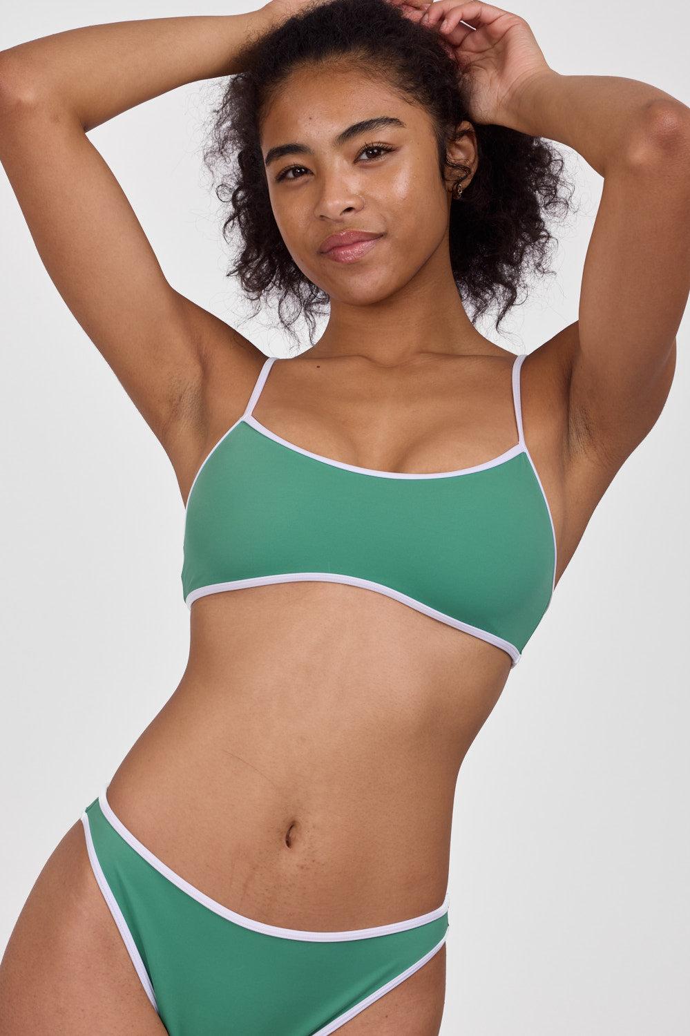 Amanda Bikini Top - Dolphins & White Female Product Image