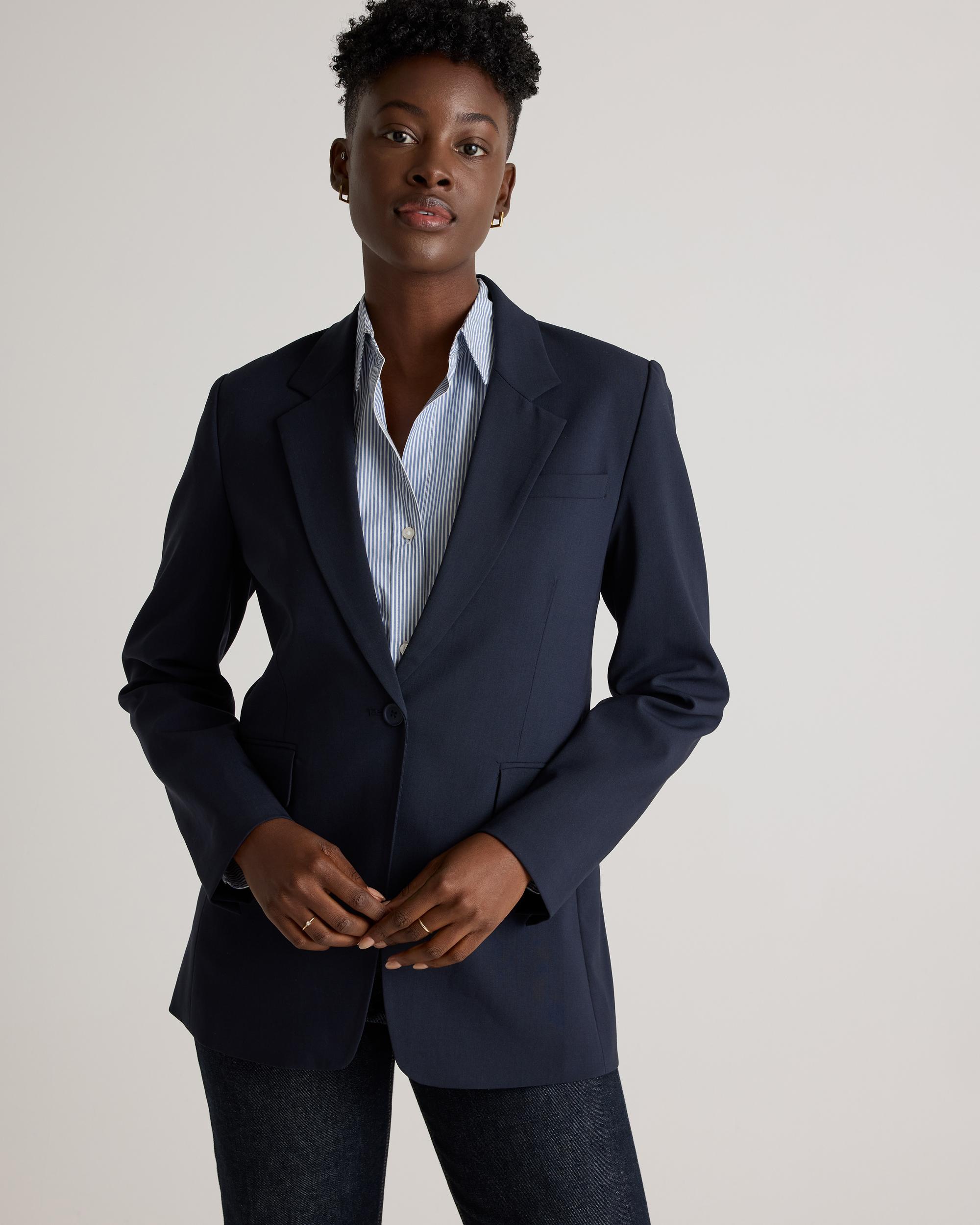 Quince | Women's Italian Wool Long Blazer Product Image