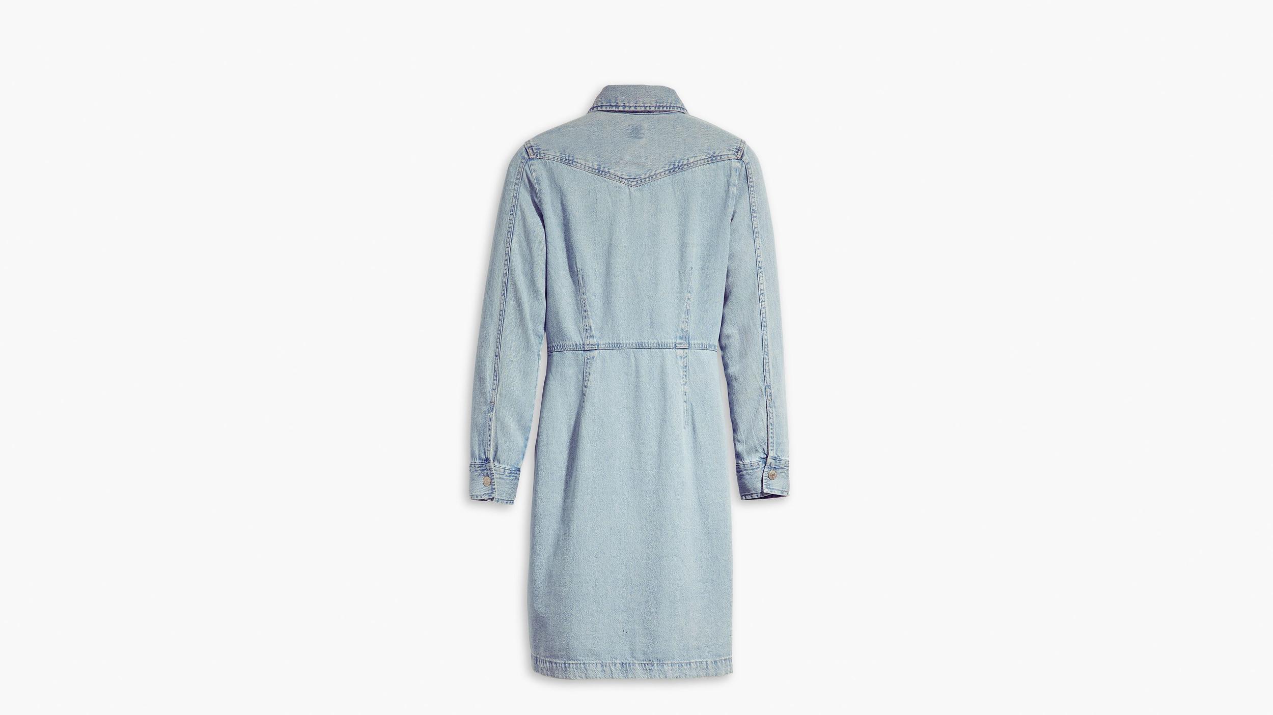 Otto Western Denim Dress Product Image