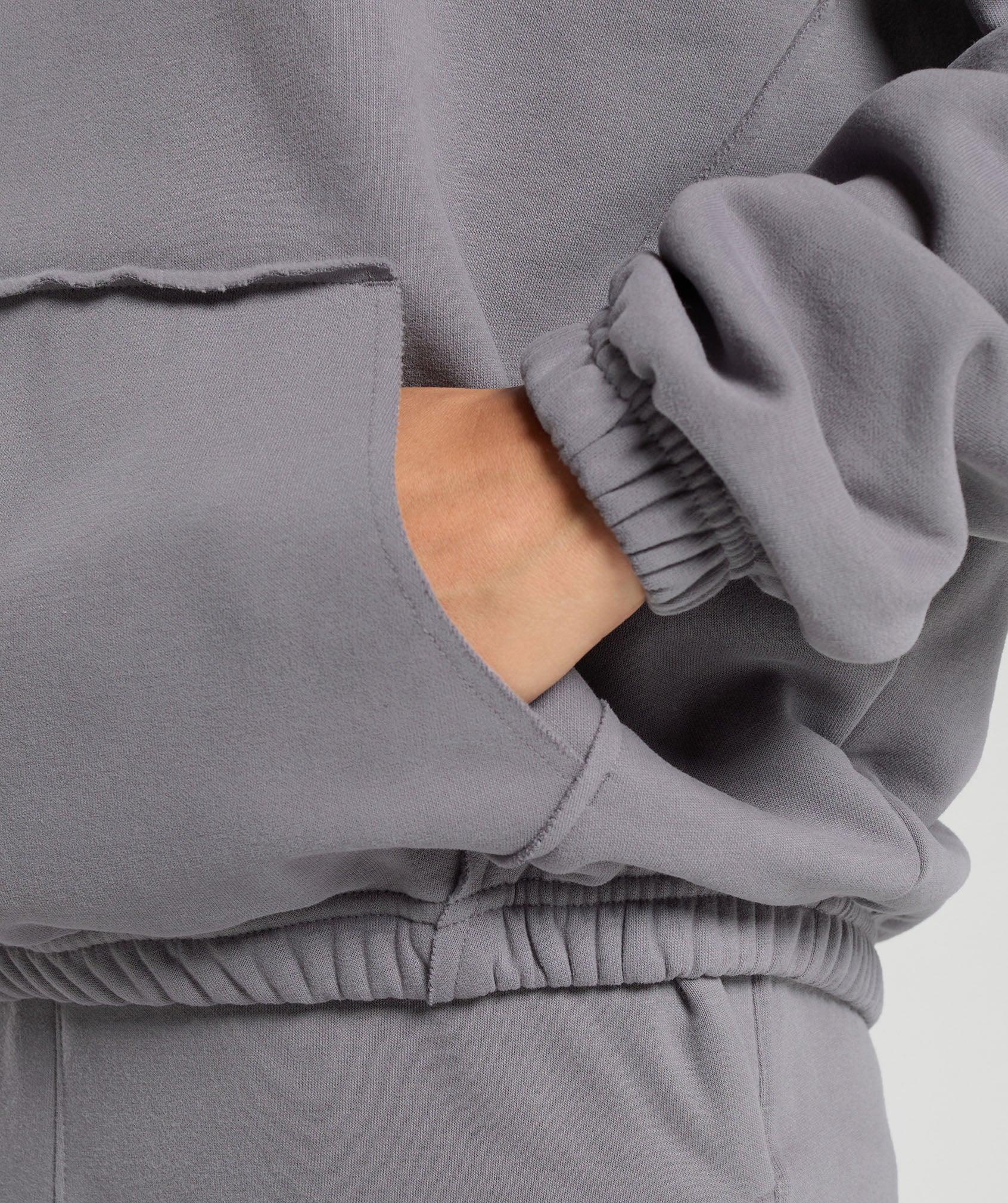 Gymshark Fleece Oversized Sweatshirt - Medium Grey Female Product Image