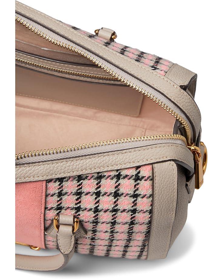 Gramercy Racing Stripe Plaid Twill Fabric Medium Bucket Bag Product Image