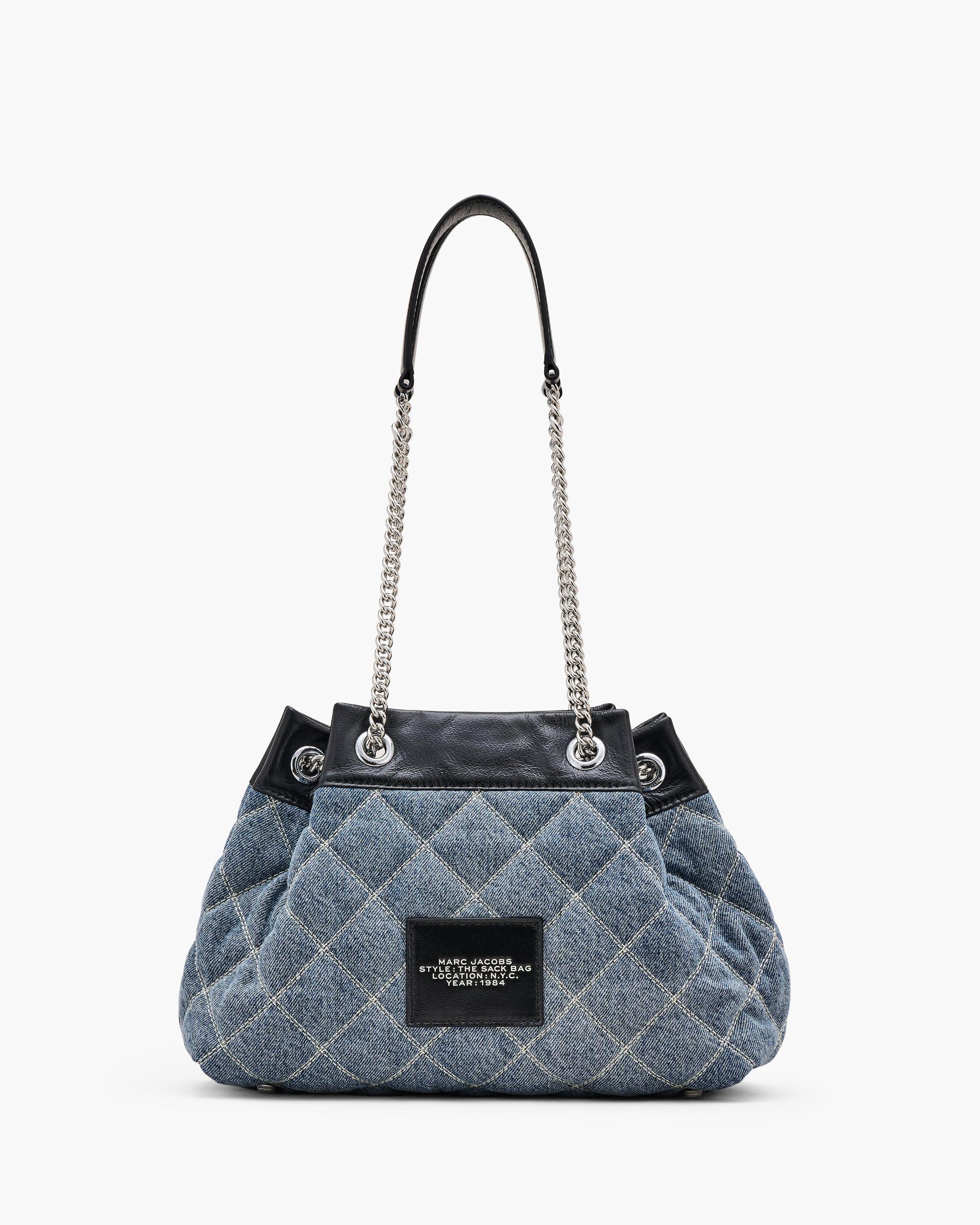 The Quilted Denim Chain Sack Bag Product Image