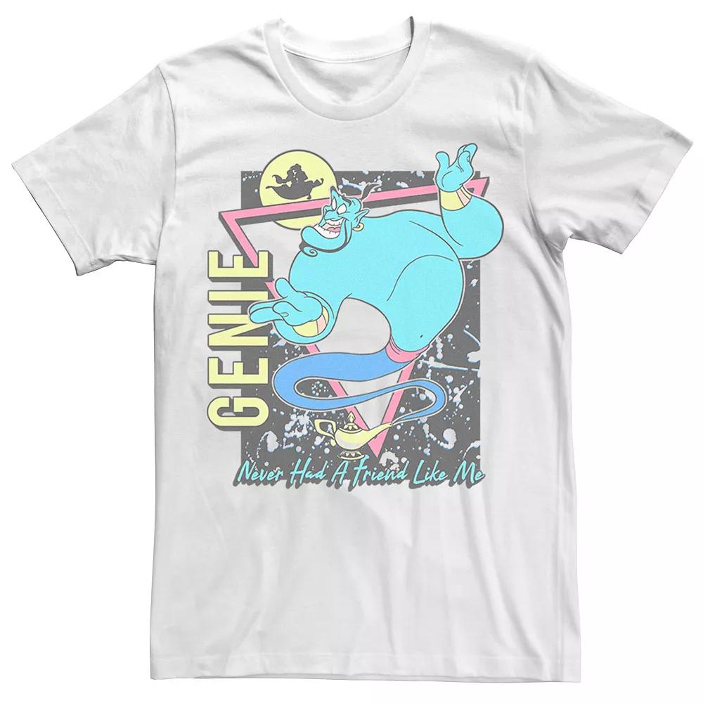 Men's Disney's Aladdin Retro Genie Tee, Size: Large, White Product Image