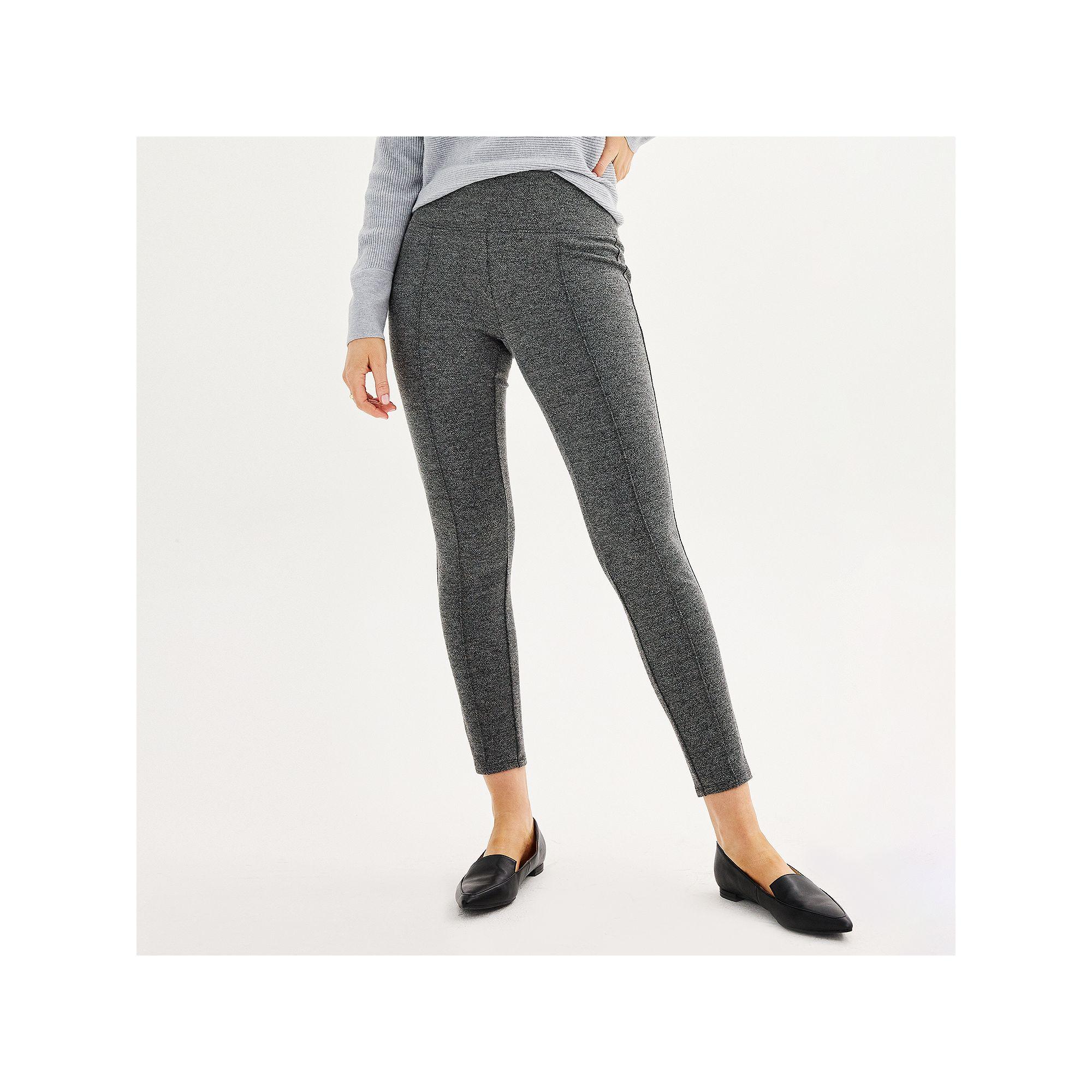 Petite Nine West Seamed Ponte Leggings, Women's,  Product Image