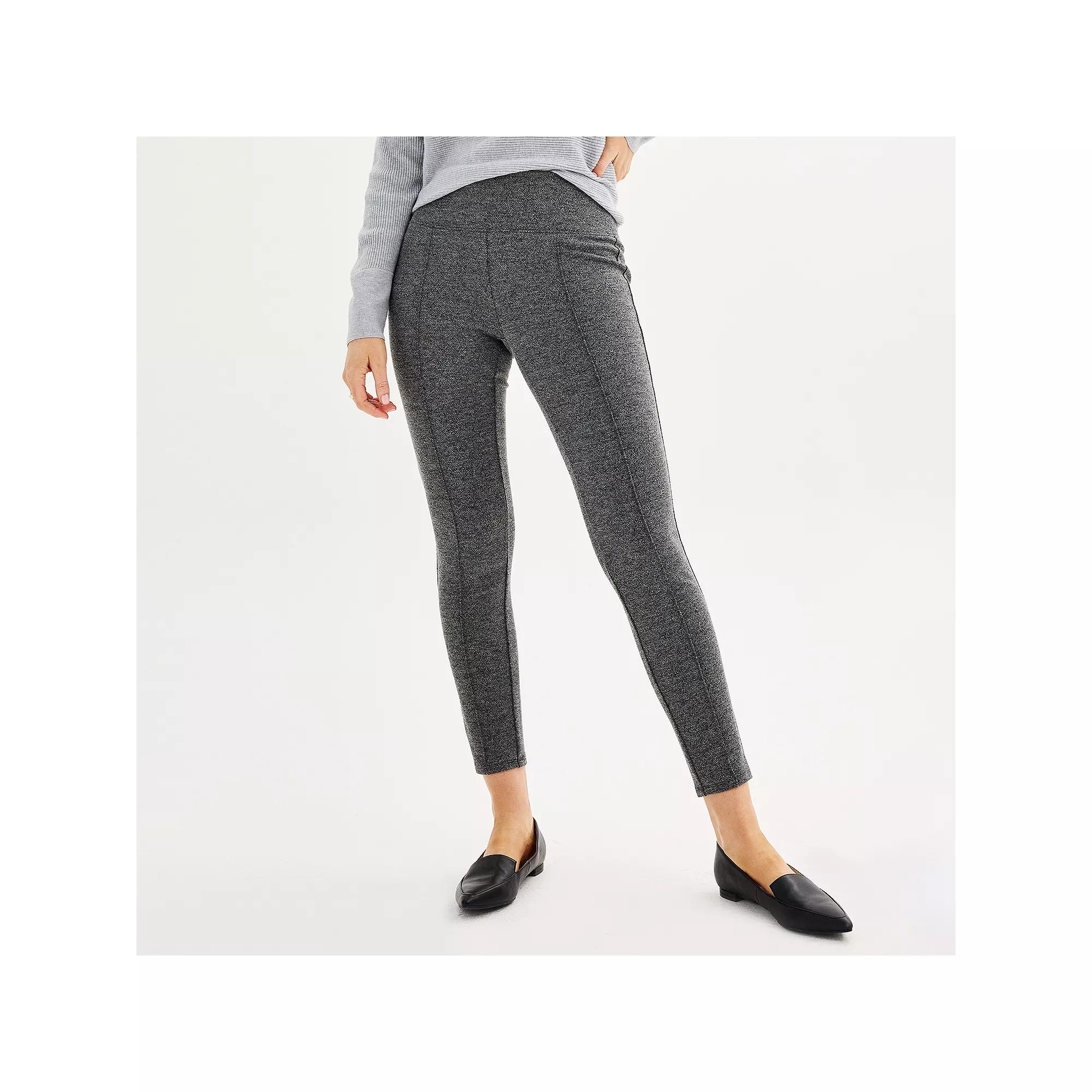 Petite Nine West Seamed Ponte Leggings, Women's,  Product Image