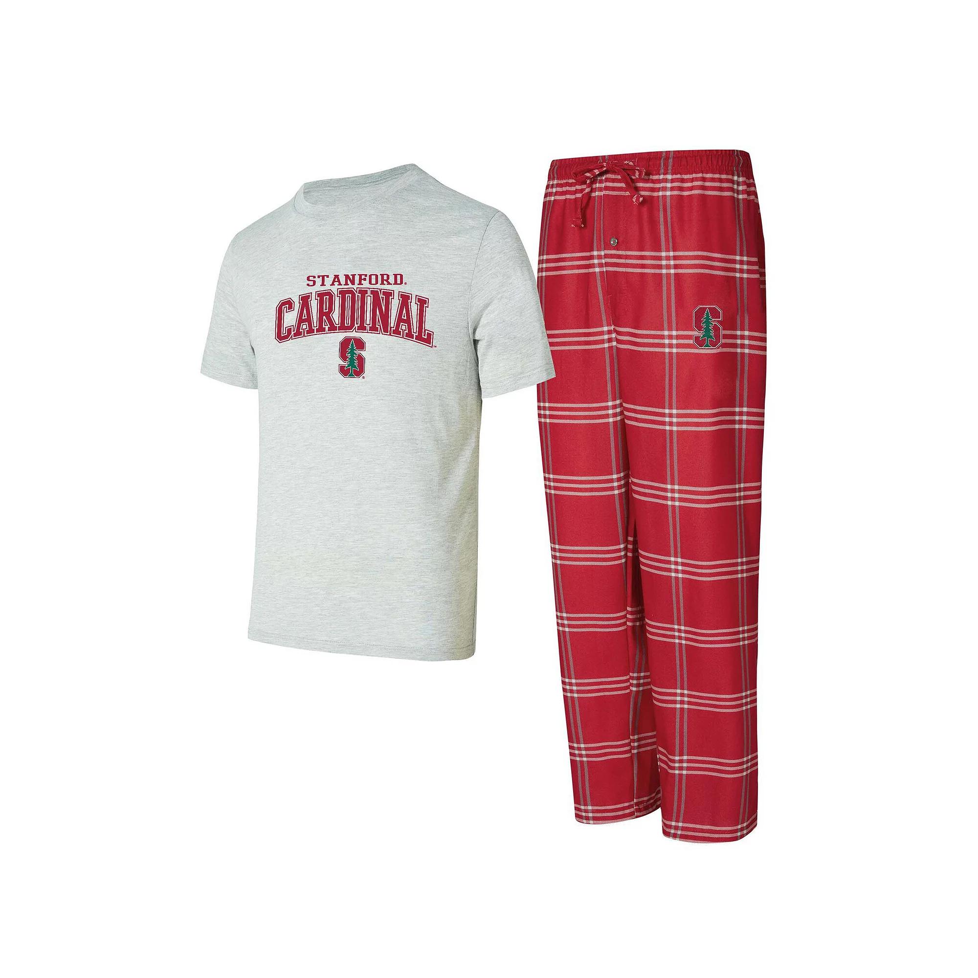 Men's Concepts Sport Stanford Cardinal T-Shirt & Pants Sleep Set, Size: XL, Red Product Image