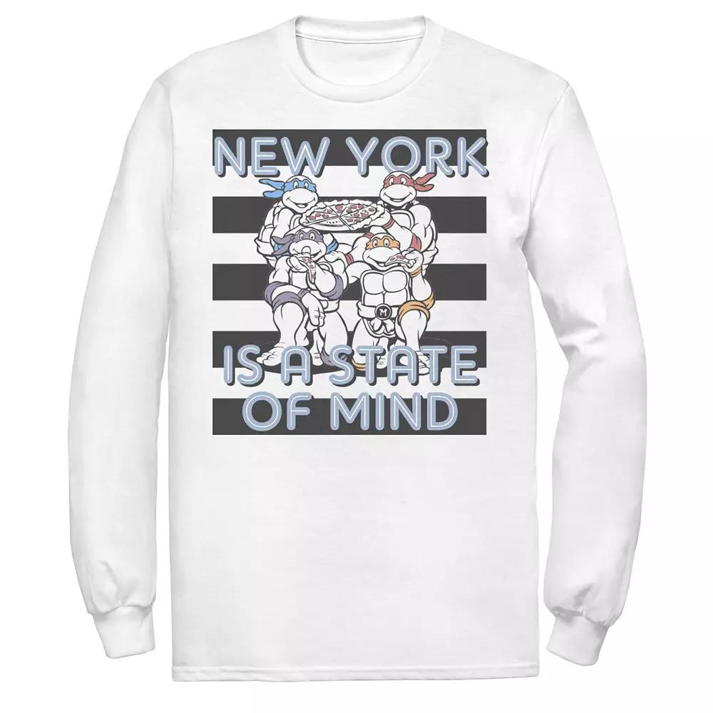 Men's Ninja Turtles New York Is A State Of Mind Striped Long Sleeve Tee,  Product Image