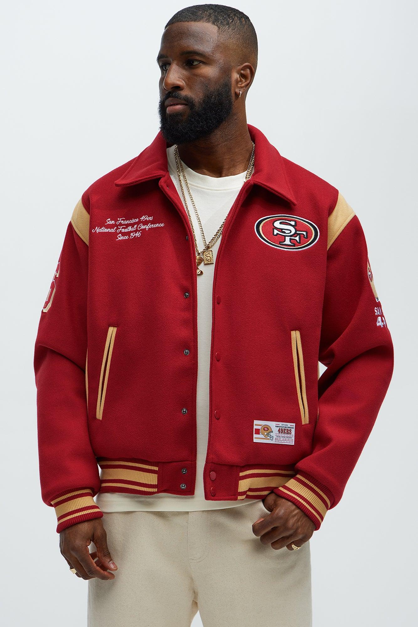 49ers Air Supremacy Jacket - Gold/Red Male Product Image