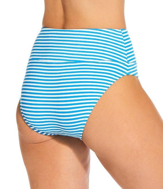 Next by Athena Coronado Stripe Harmony Rib Texture High Waist Swim Bottom Product Image