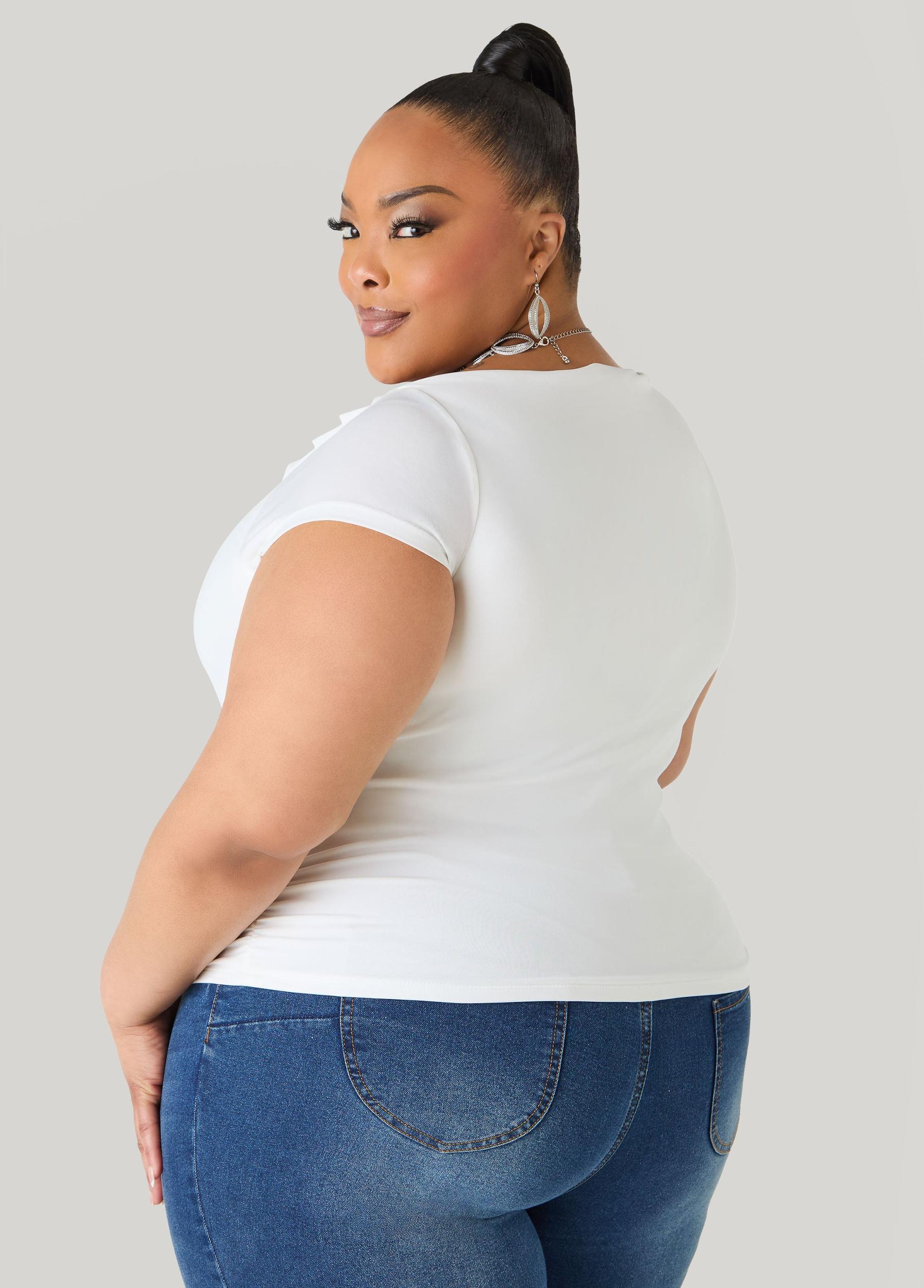 Ruched Cowl Neck Top Product Image