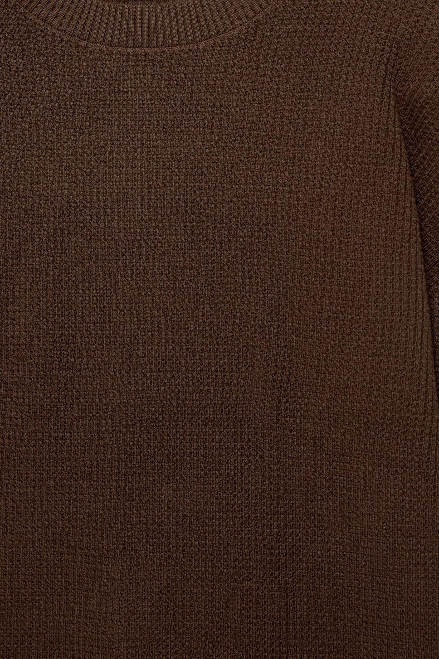 Waffle knit sweater Product Image