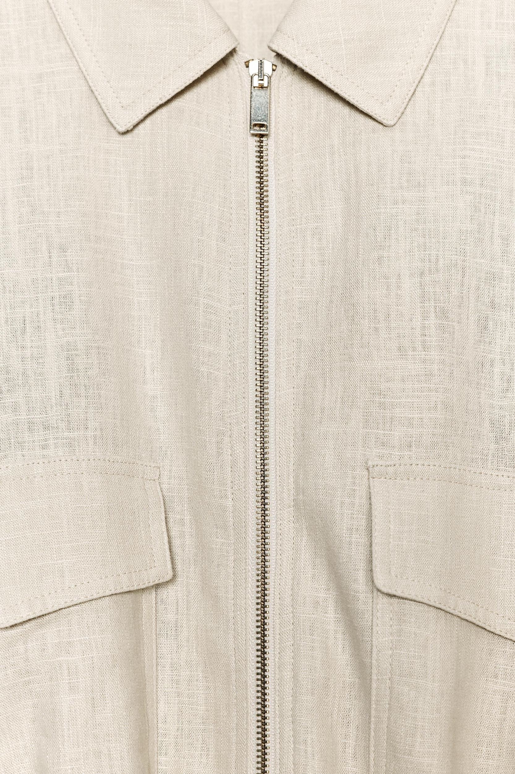 LINEN SAFARI JACKET Product Image
