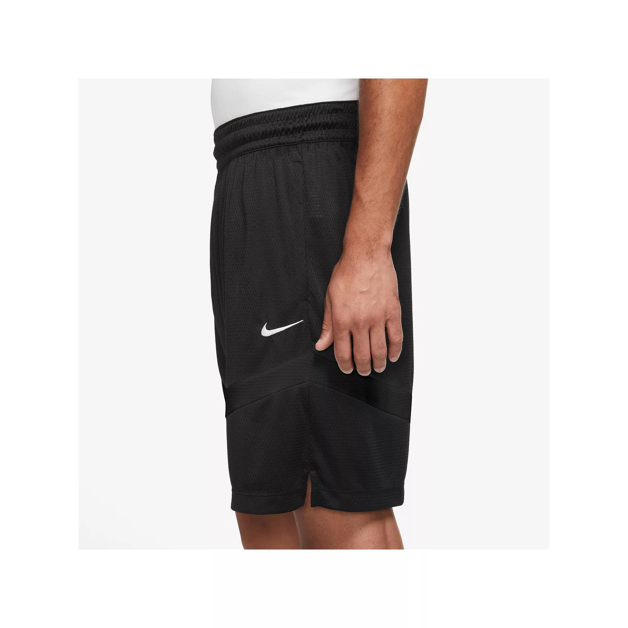 Men's Nike Dri-FIT Icon 8-in. Basketball Short, Size: XXL, Black Black White Product Image
