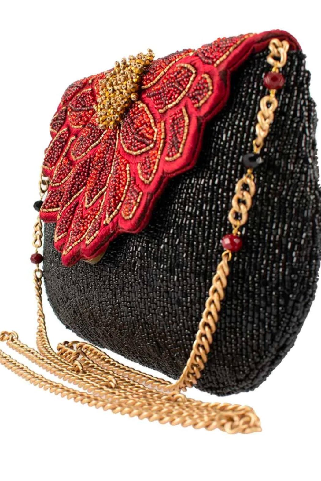 Crimson Bloom Crossbody Handbag Product Image