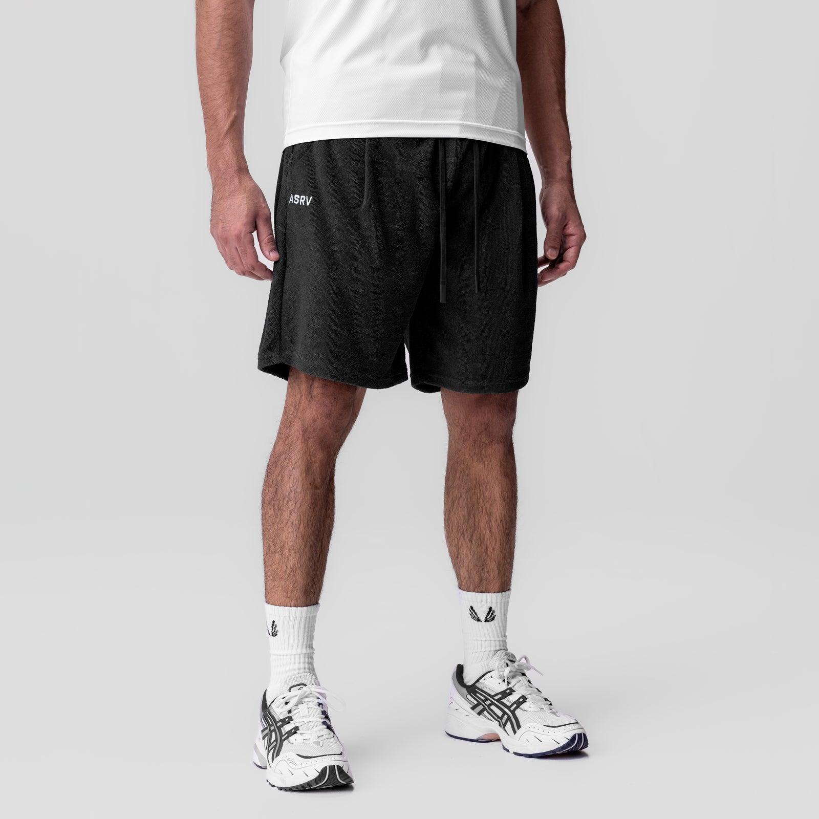 1094. Towel Terry Relaxed Short - Black Product Image