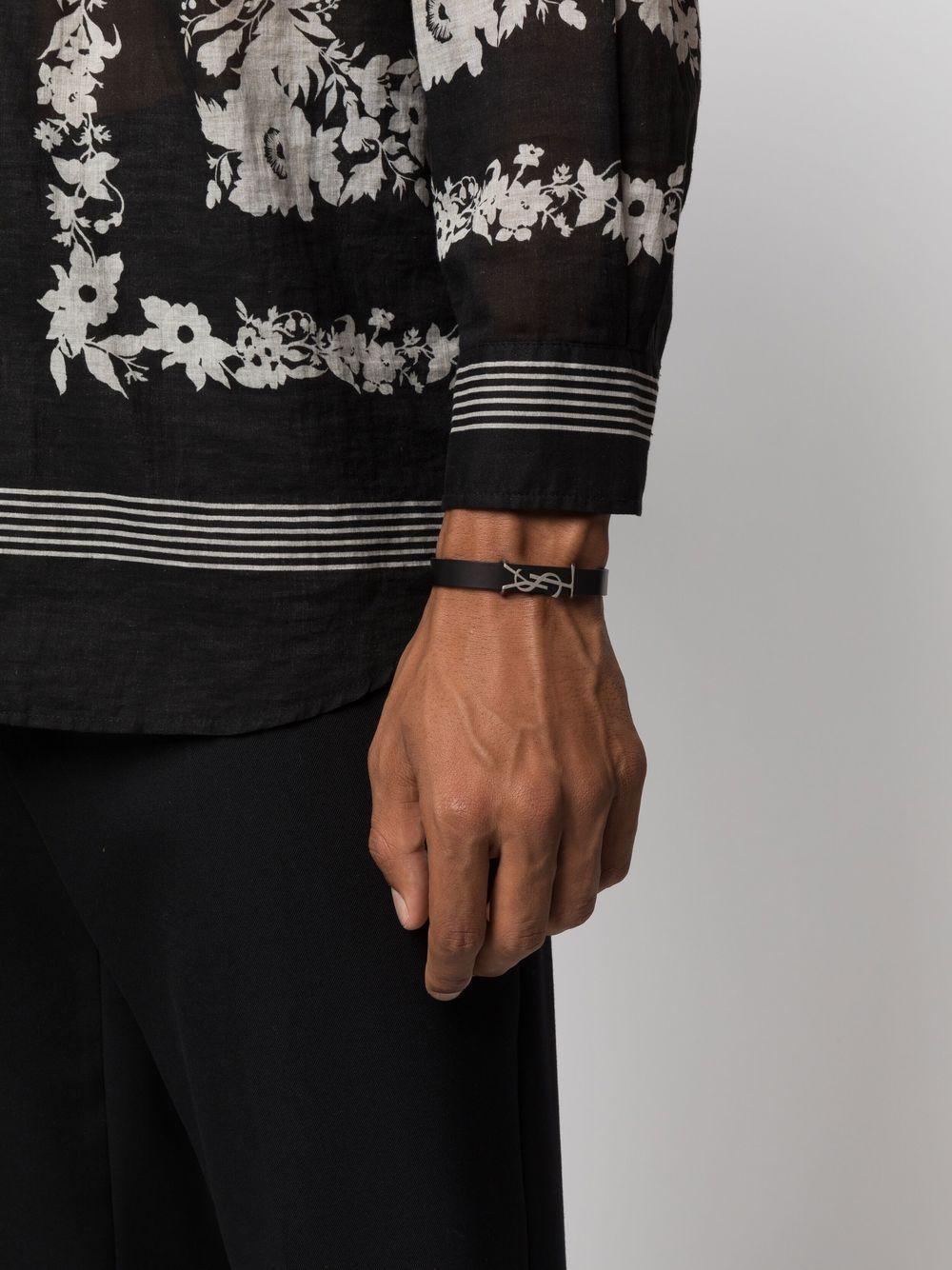 leather logo bracelet  Product Image