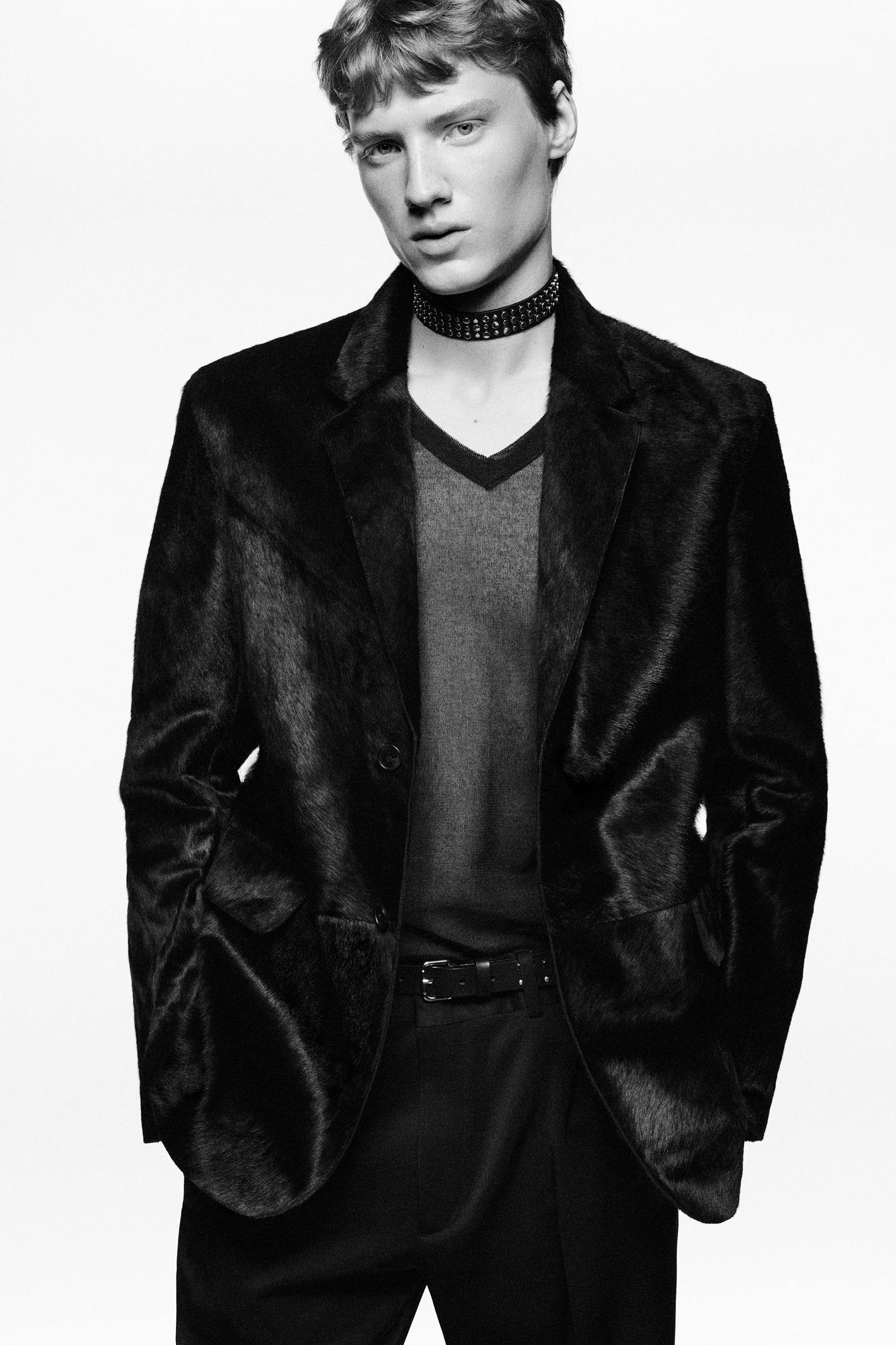 LEATHER FUR BLAZER LUDOVIC DE SAINT SERNIN x ZARA Product Image