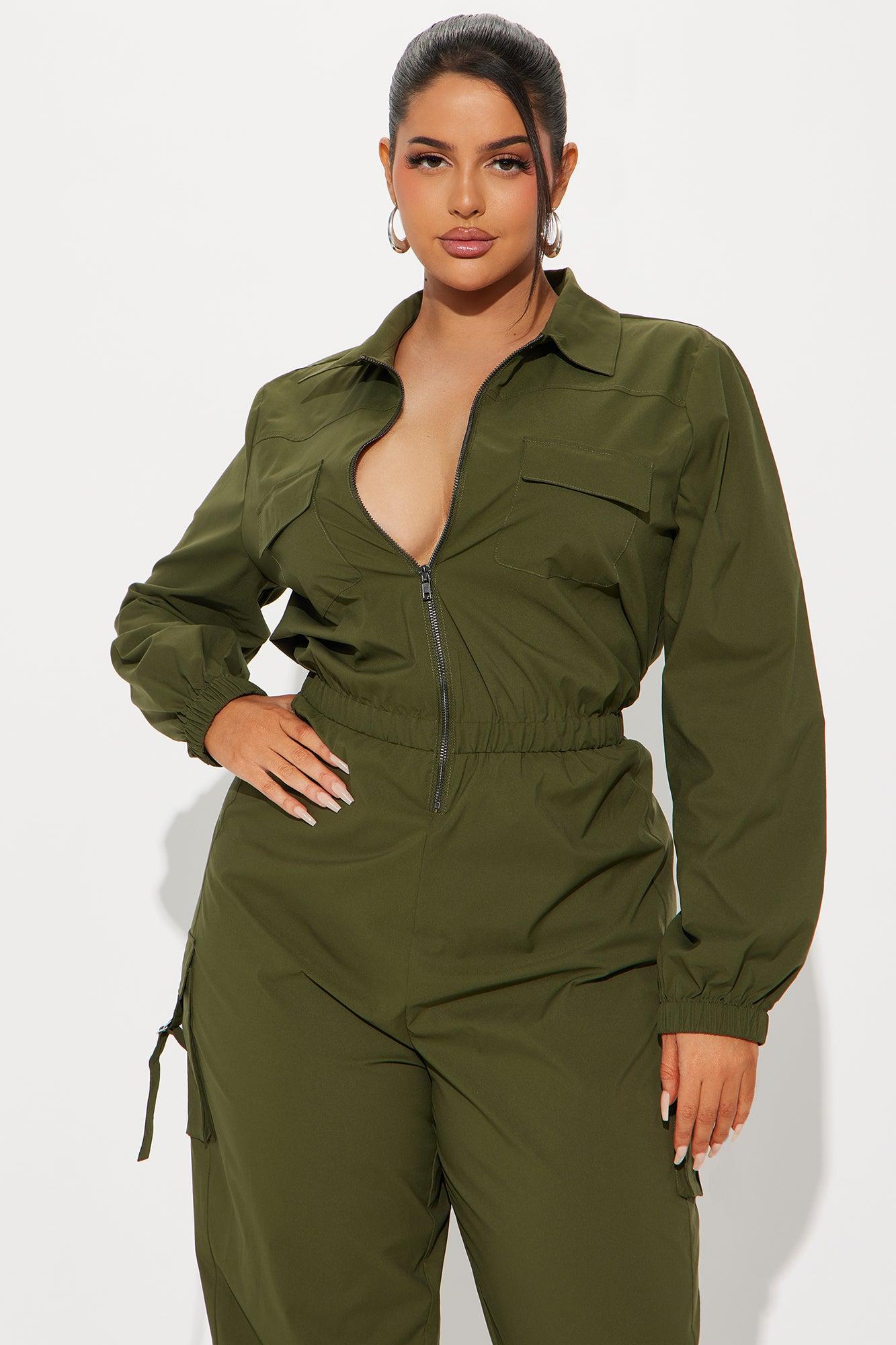 Emerla Jumpsuit - Olive Product Image