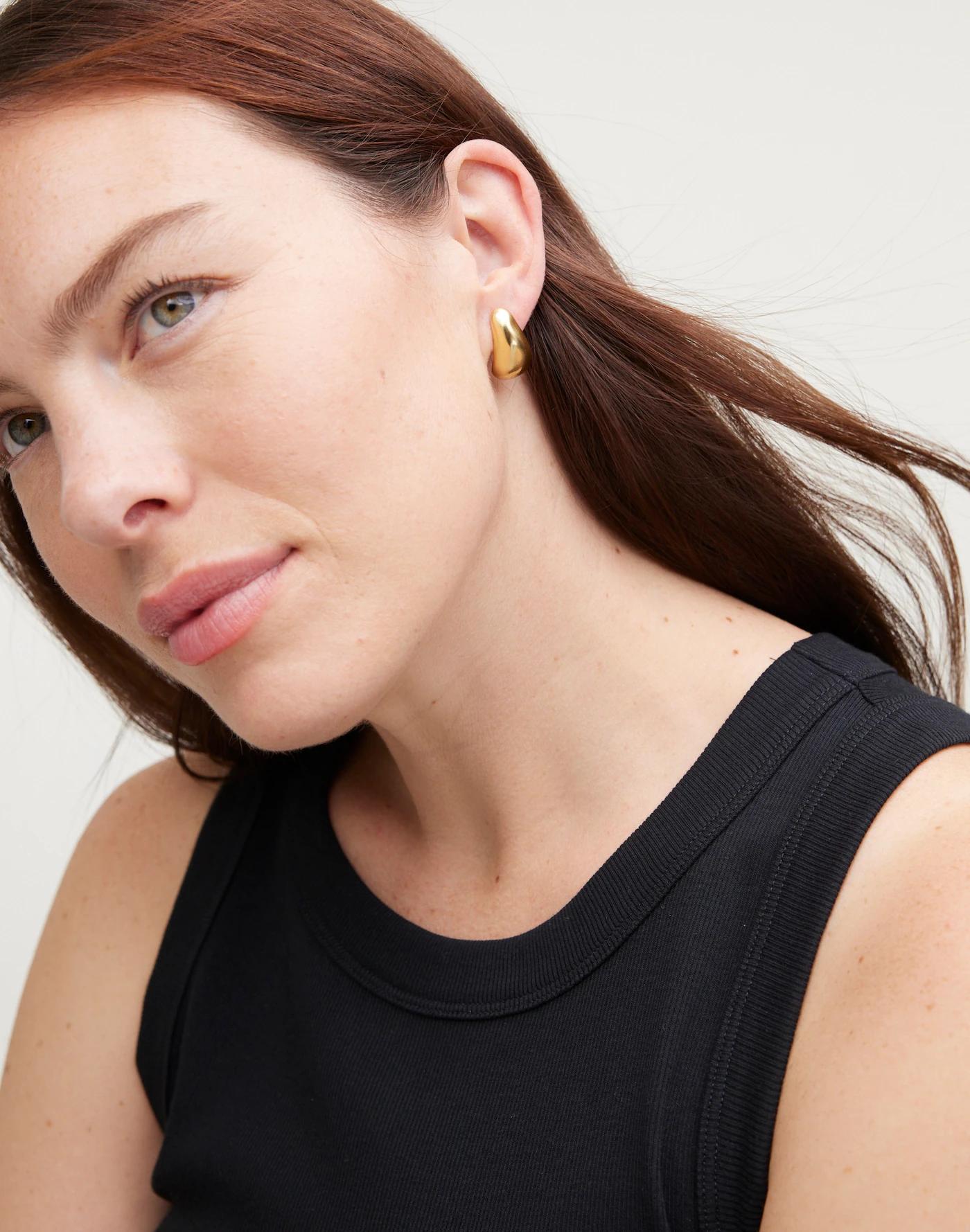 Sculptural Droplet Statement Earrings Product Image
