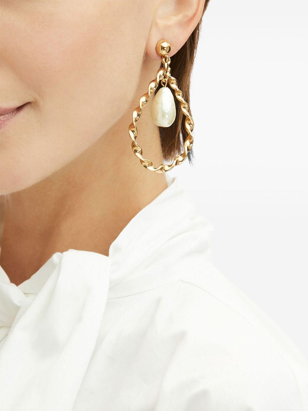 twisted drop earrings Product Image