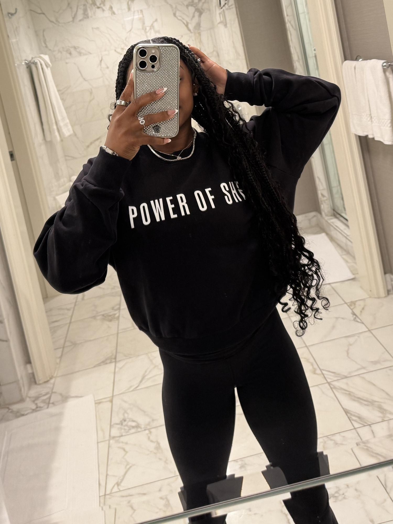 Power of She Crew Sweatshirt Product Image