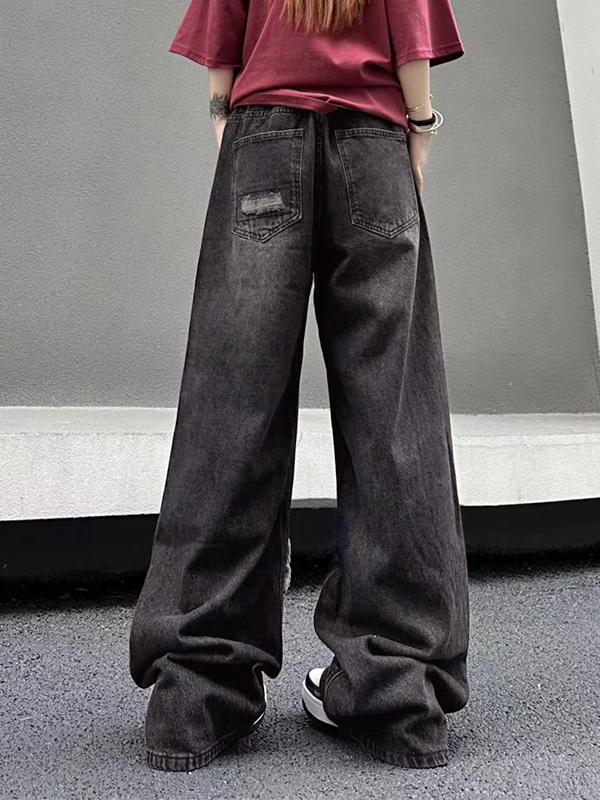 Vintage Ripped High Rise Ripped Jeans Product Image