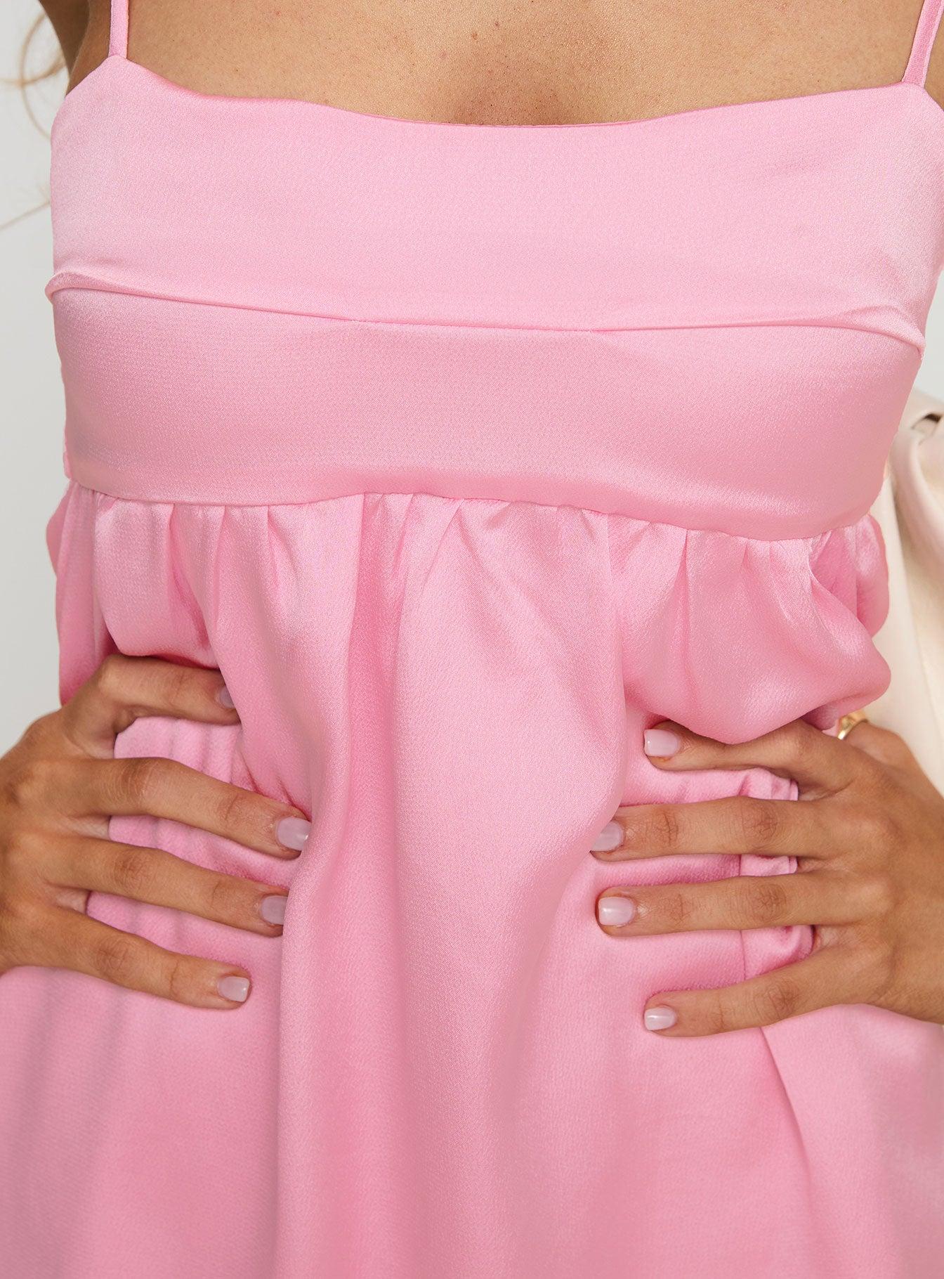 Ortega Mini Dress Pink Product Image