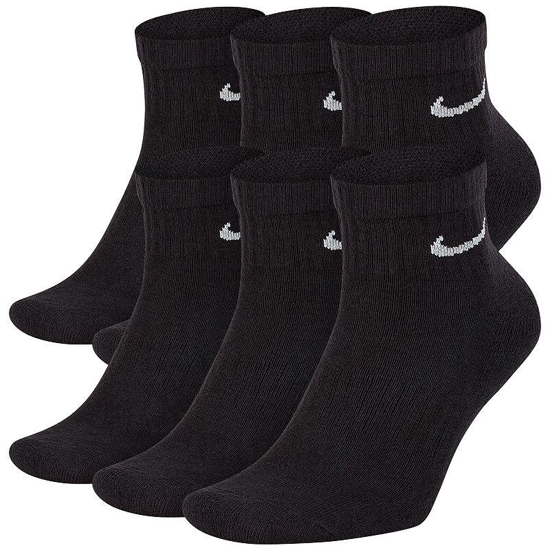 Nike Mens Everyday Cushioned Training Ankle Socks (6 Pairs) | SX7669-010 Product Image