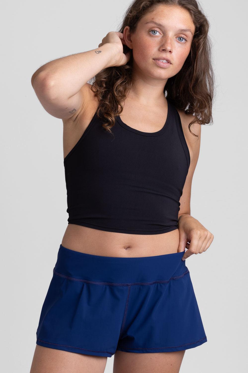 Poppy Run Short - Navy Female Product Image