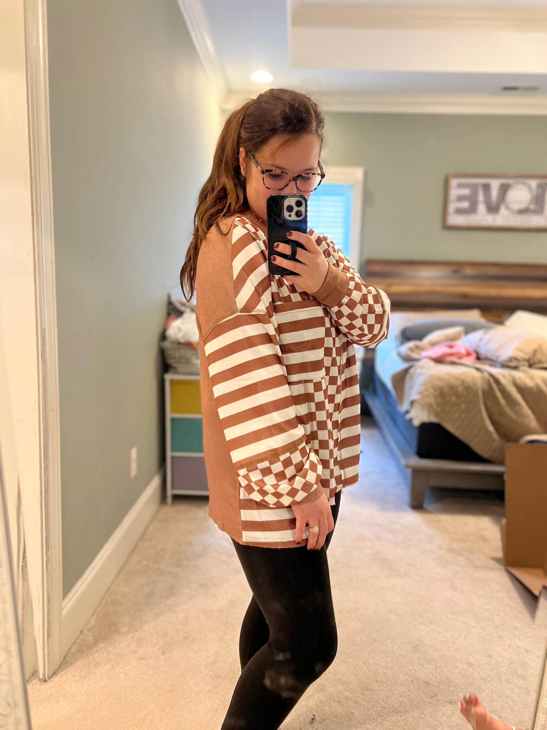 Pink Check Top Product Image