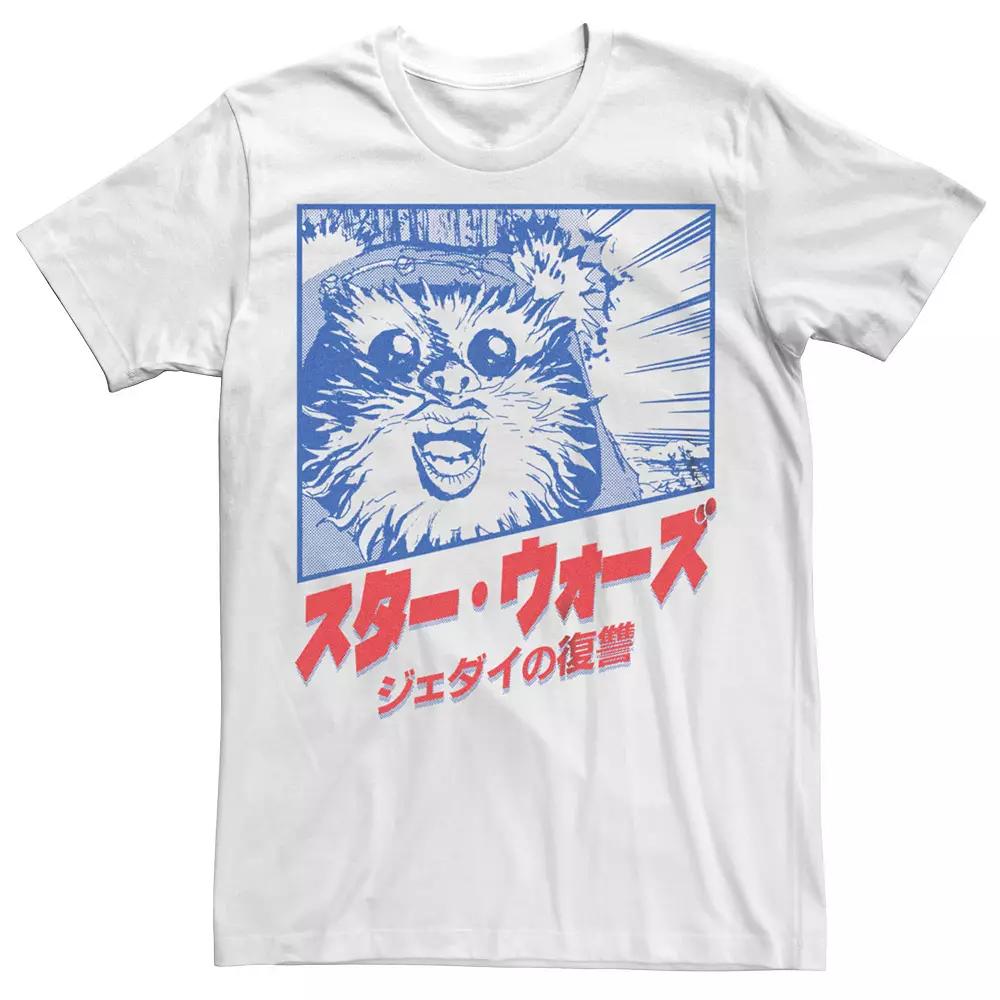 Men's Star Wars Manga Panel Ewok Tee,  Product Image