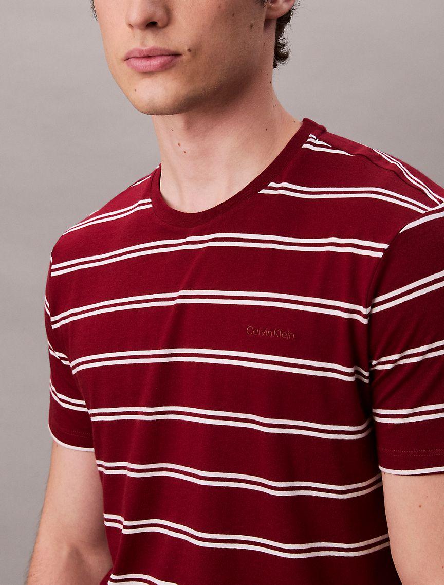 Liquid Touch Stripe Crewneck T-Shirt Product Image