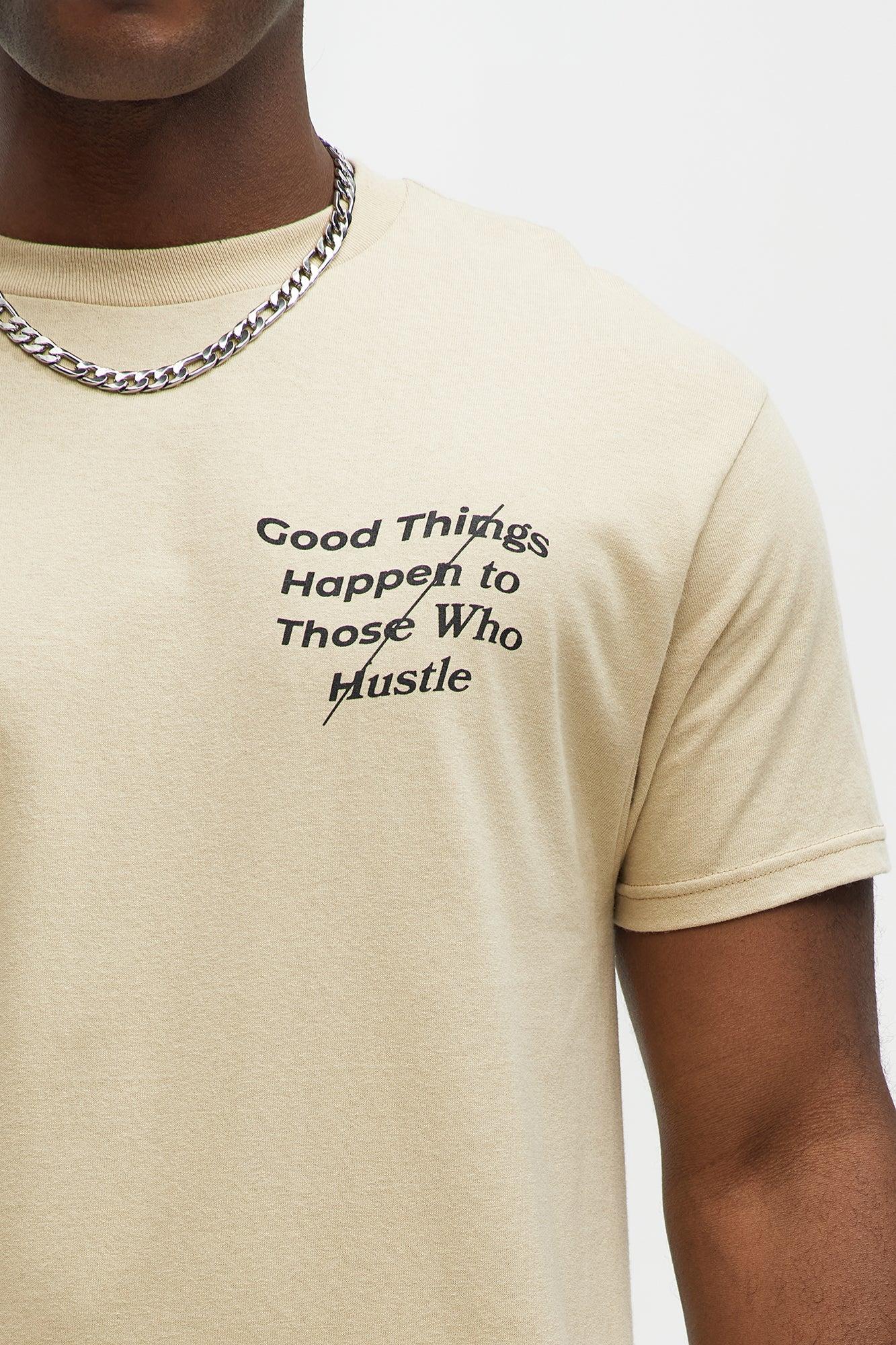Hustle Good Things Short Sleeve Tee - Sand Product Image
