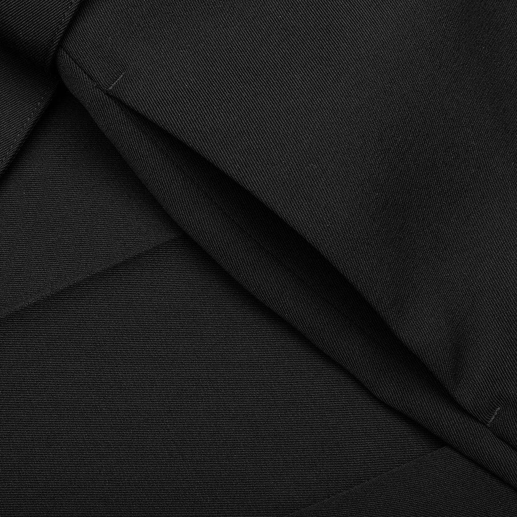 Gabardine Belted Trousers - Black Male Product Image