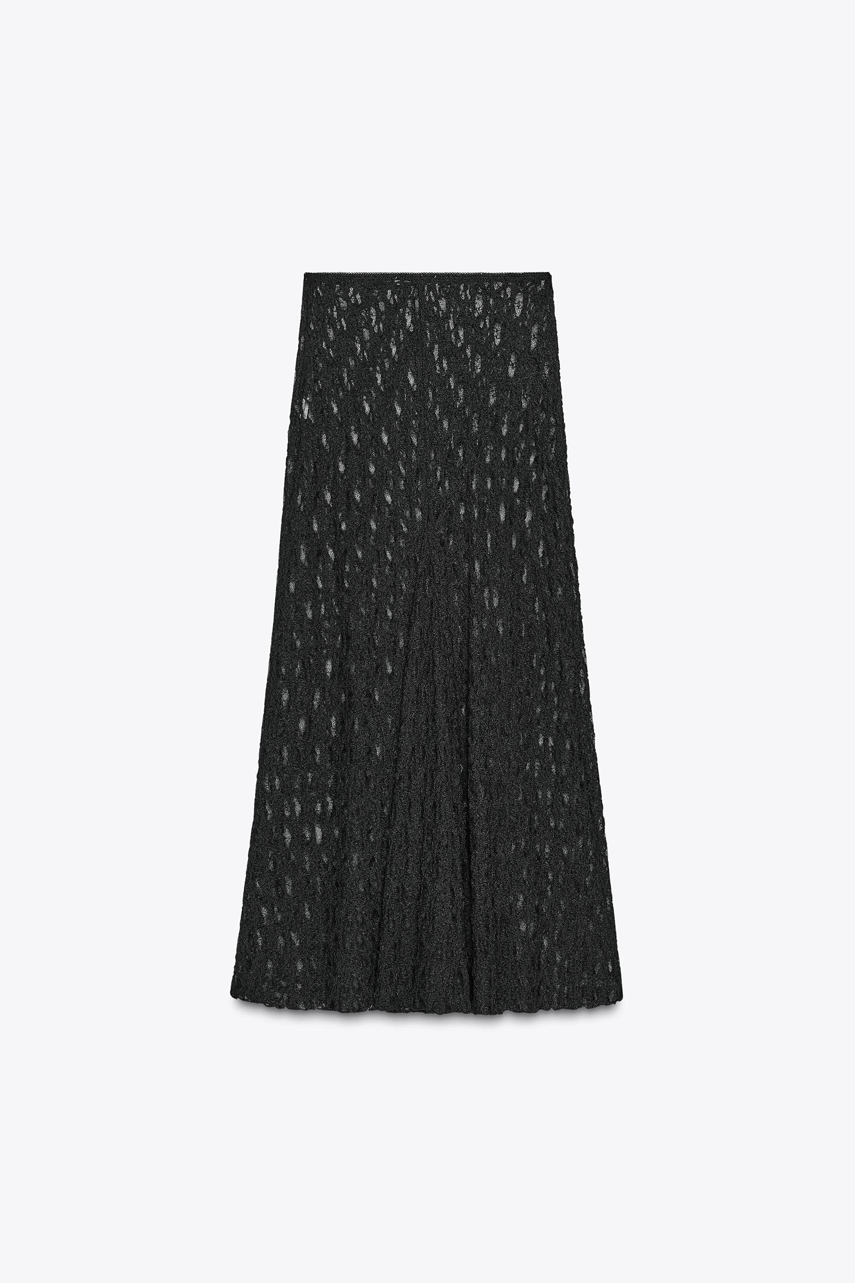 A-LINE LONG LACE SKIRT Product Image