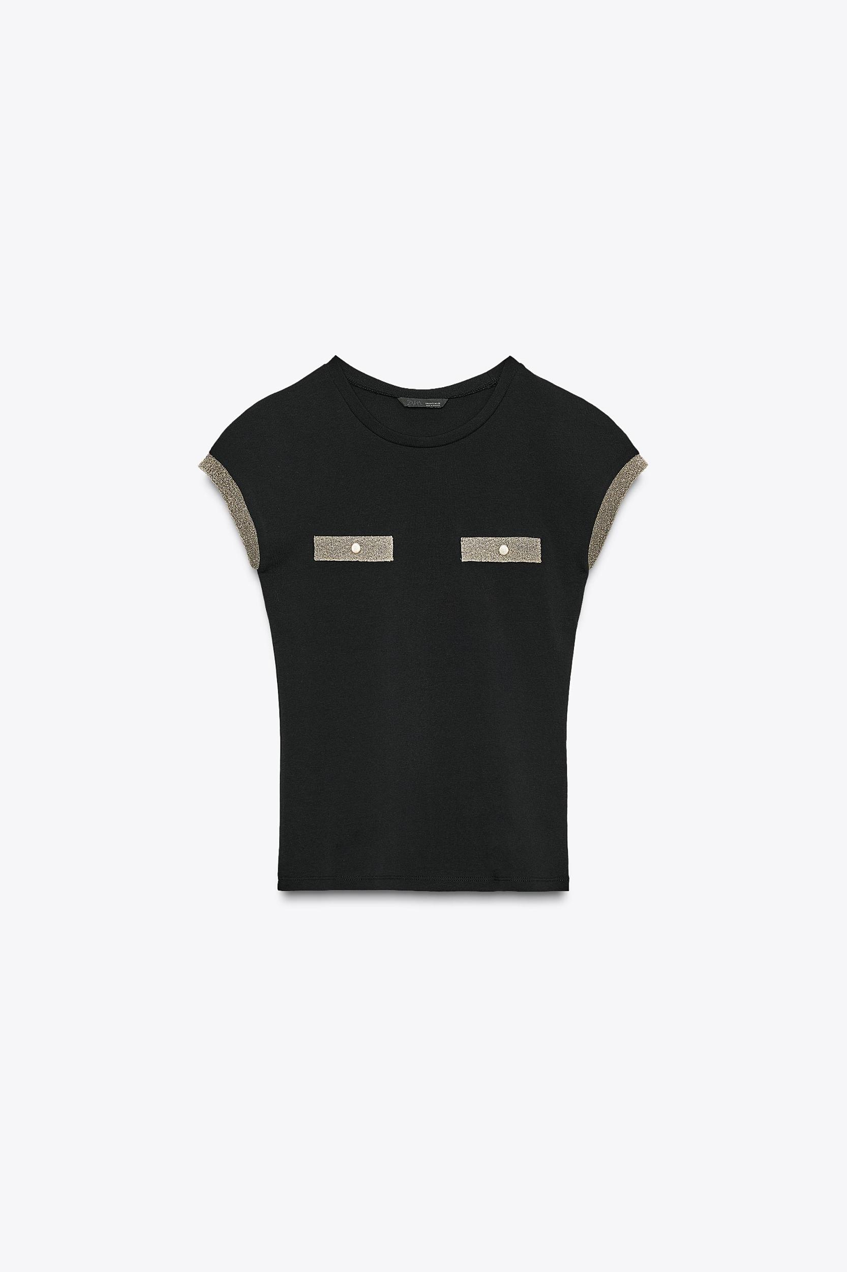 METALLIC THREAD T-SHIRT Product Image