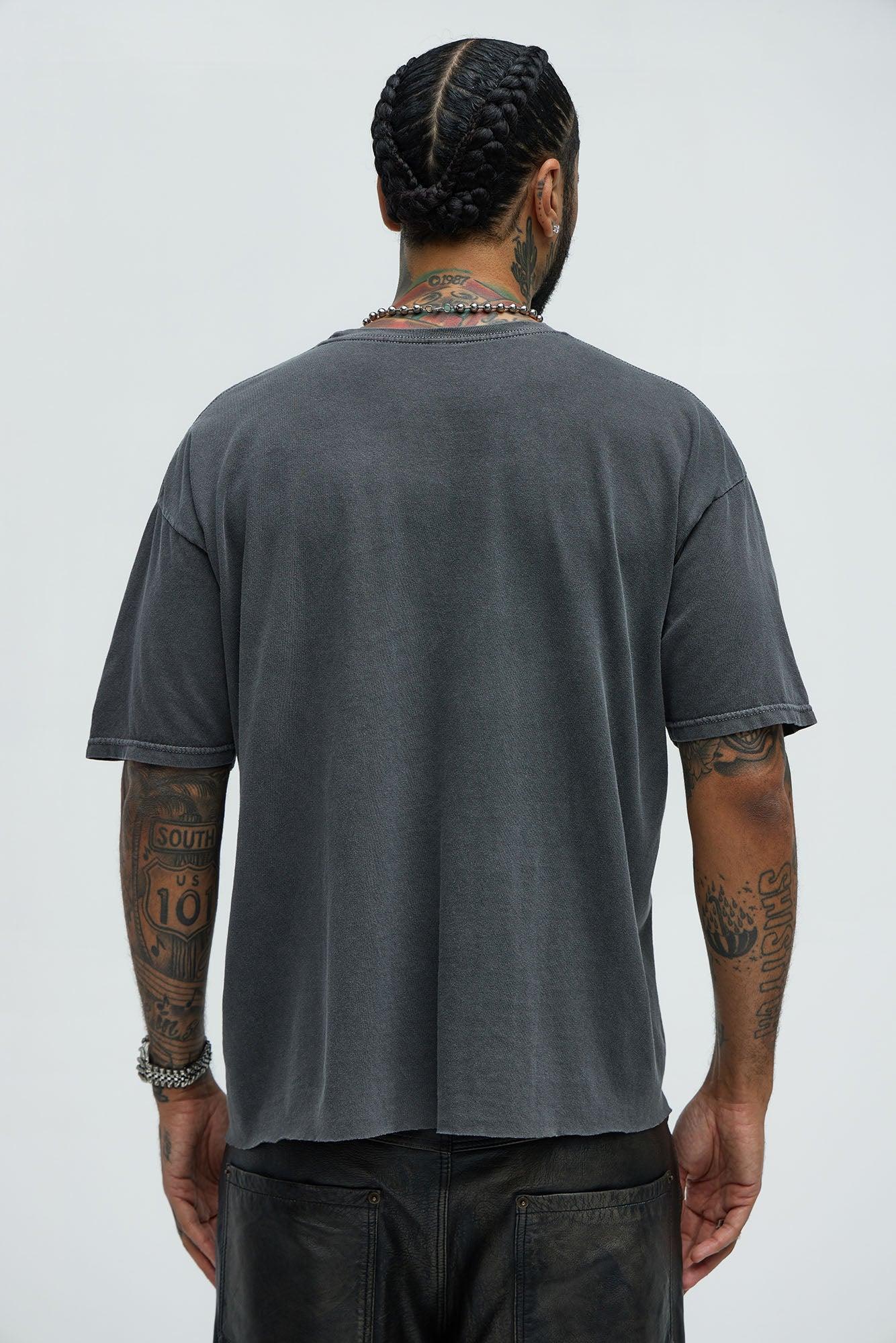 Street Fighter Akuma Oversized Short Sleeve Tee - Black Wash Product Image