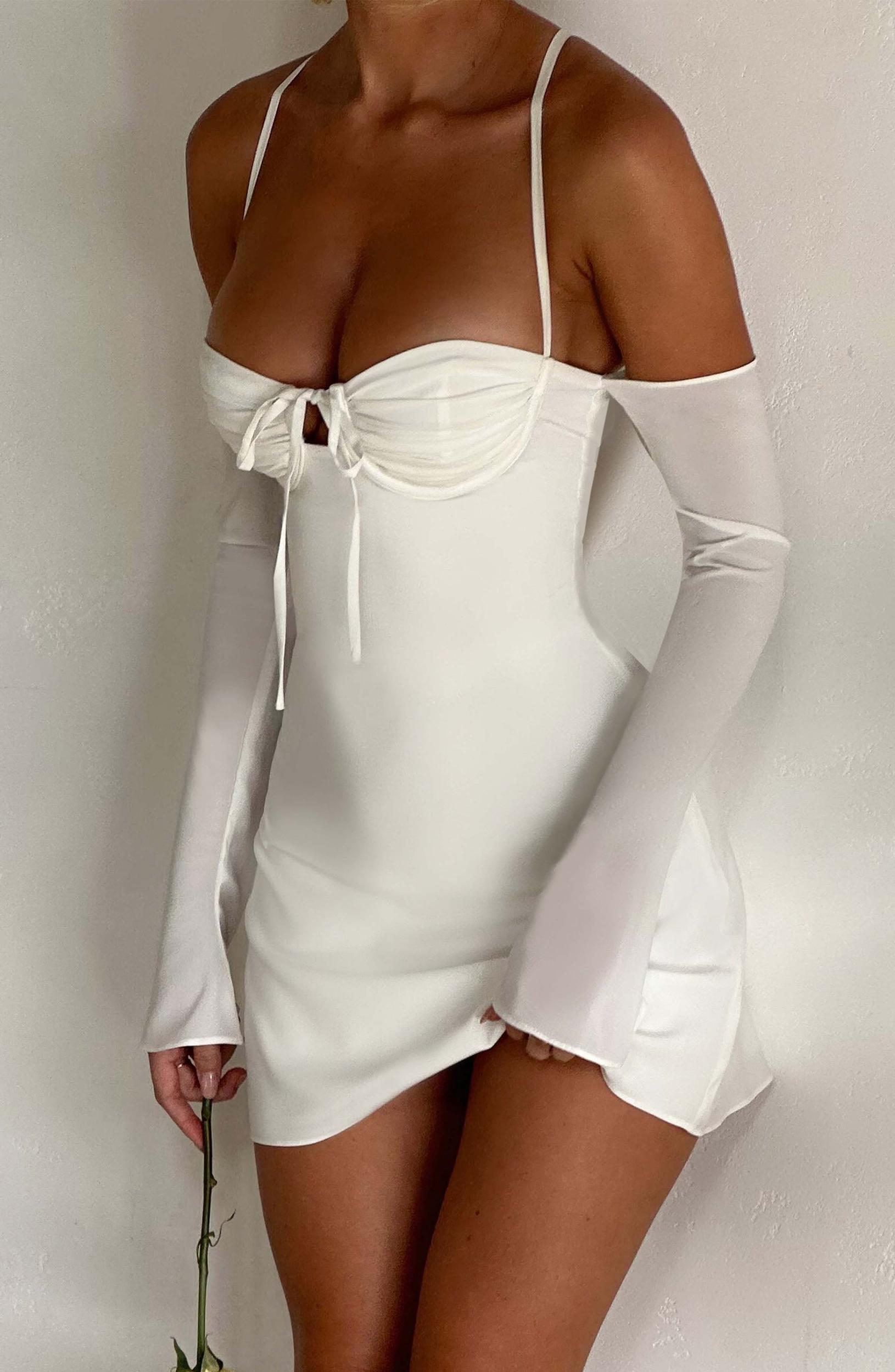 Fiona Mini Dress - Ivory Product Image