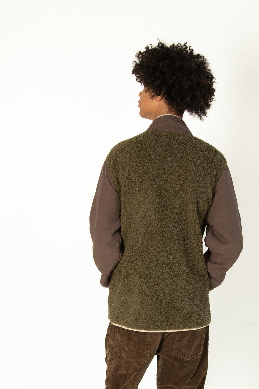 Olive & Brown Sherpa Jacket Product Image