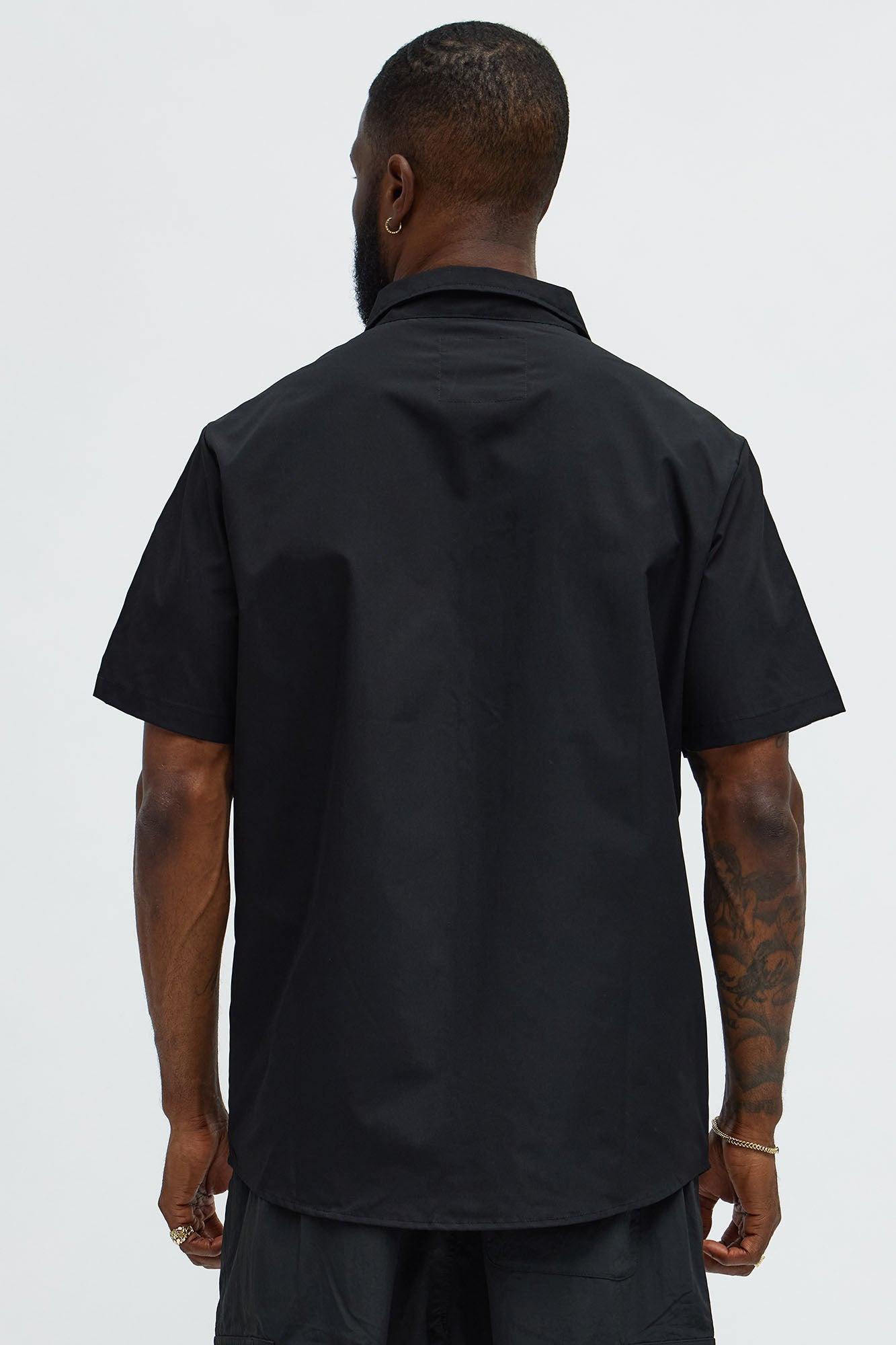 Speed Supply Button Up Shirt - Black Male Product Image