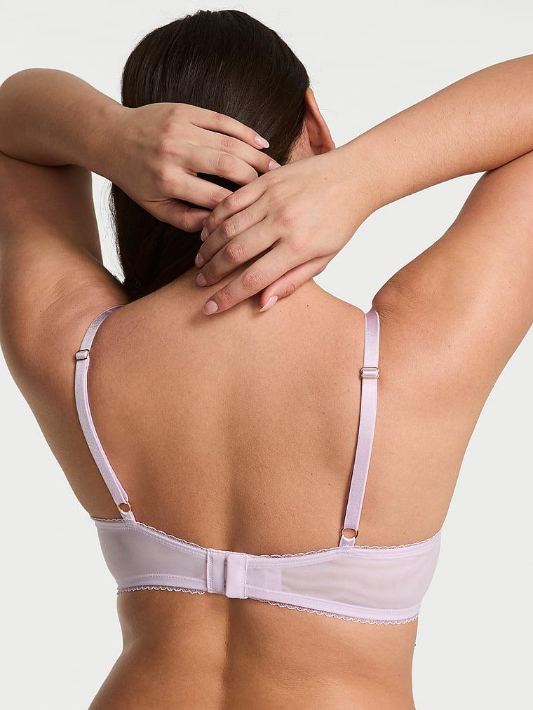 Vintage Blossom Embroidery Lightly Lined Demi Bra Product Image