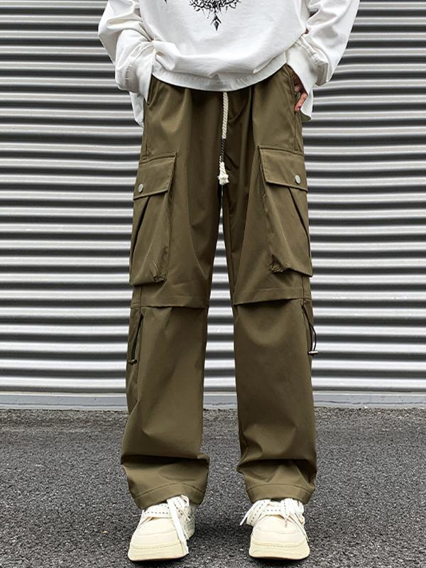 Men's Loose Straight  Cargo Pants Product Image