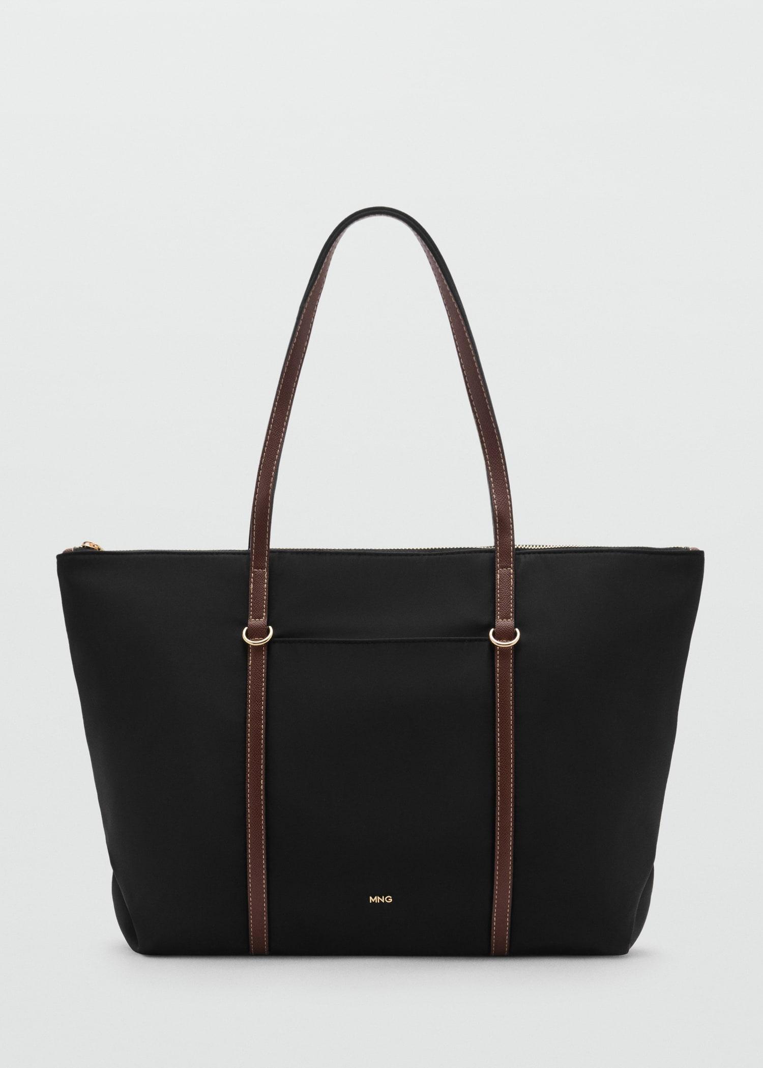 Shopper bag with double handle - Women | MANGO USA Product Image