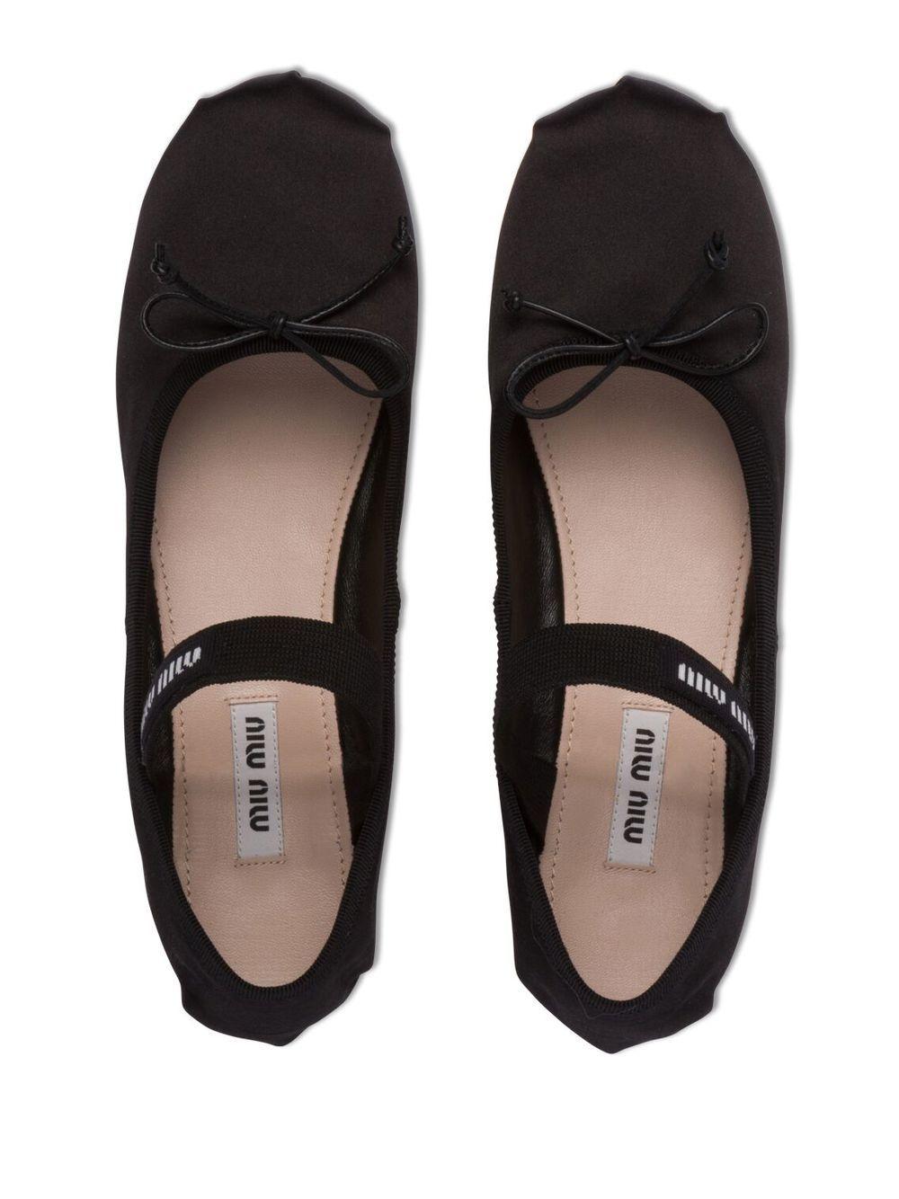 logo-strap ballerina shoes Product Image