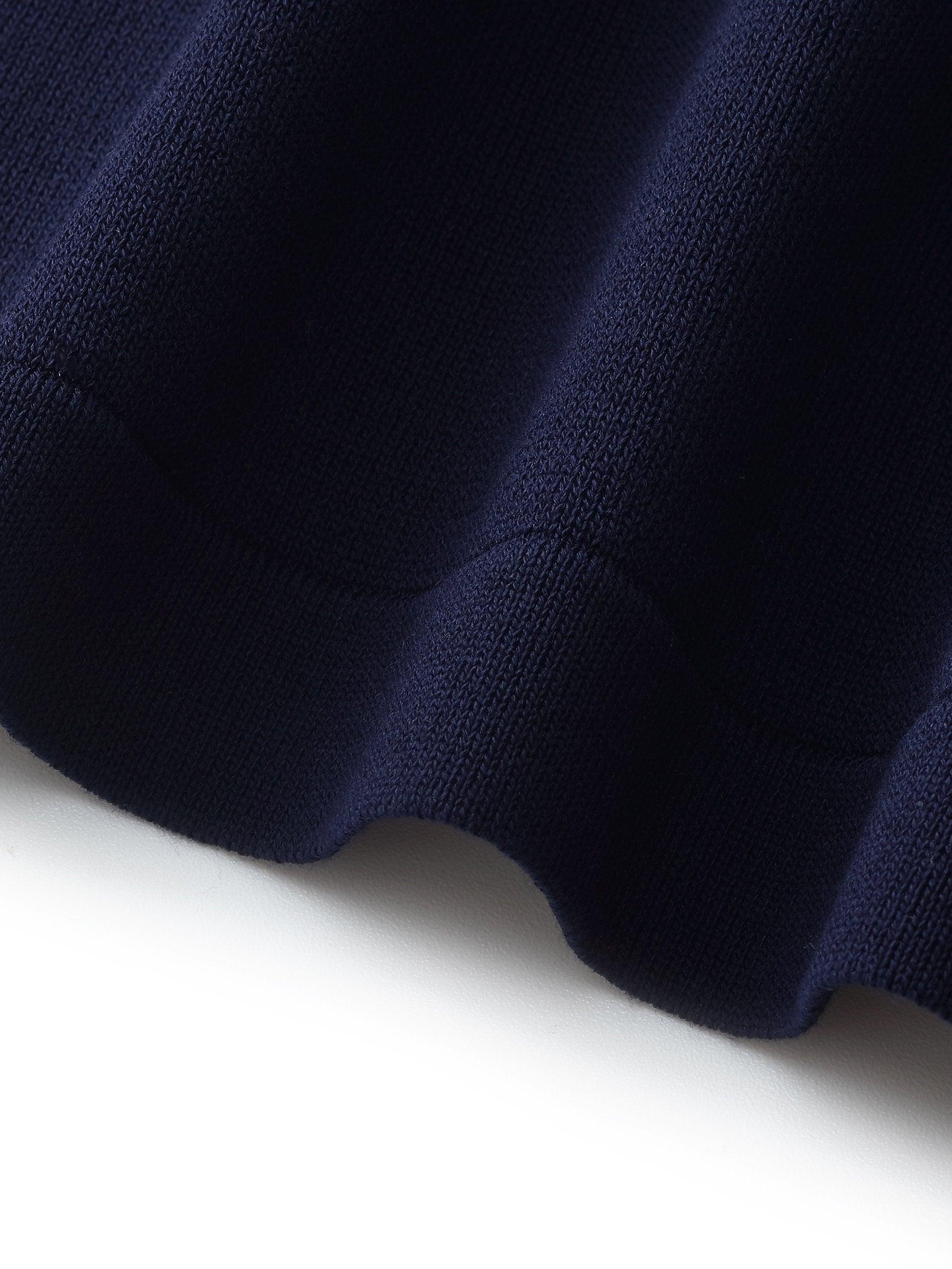 Tencel Blend Women Knit Mini Dress With Detachable Sailor Collar Product Image