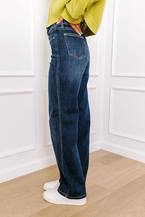 JUDY BLUE Molly High Waist Straight Leg Jean Product Image